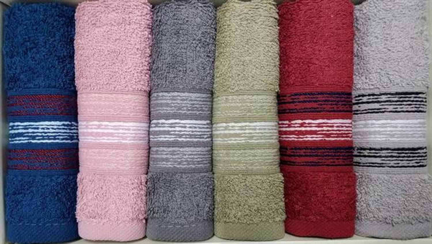 Спортивный набор полотенец для лица и рук Şikel, 6 шт, 30x50 см, в коробке