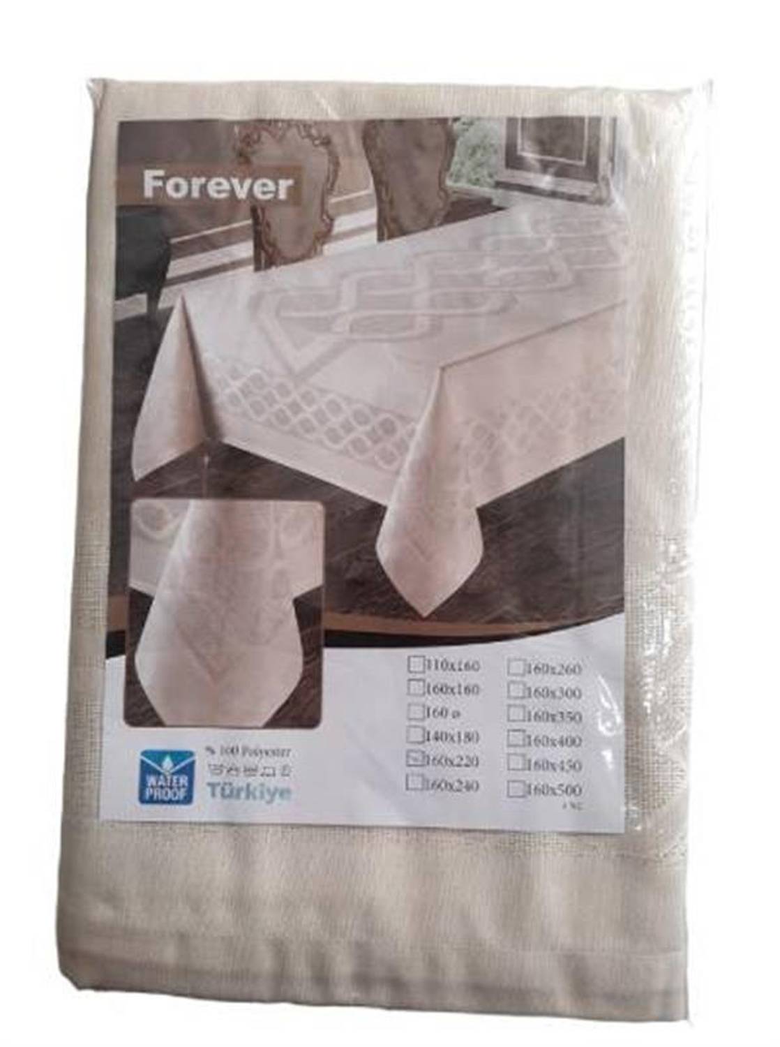 Atak Dowry Table Cloth 160*220 Forever Cream