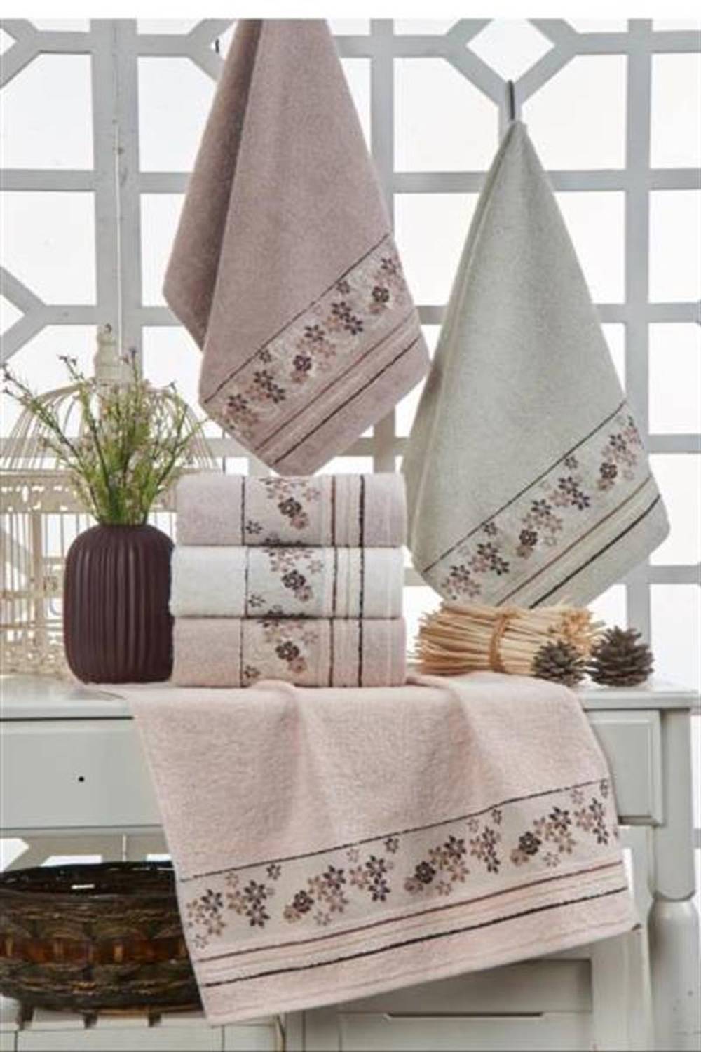 Şikel 6'Lı Paket Cotton Havlu 50*90Cm Açelya