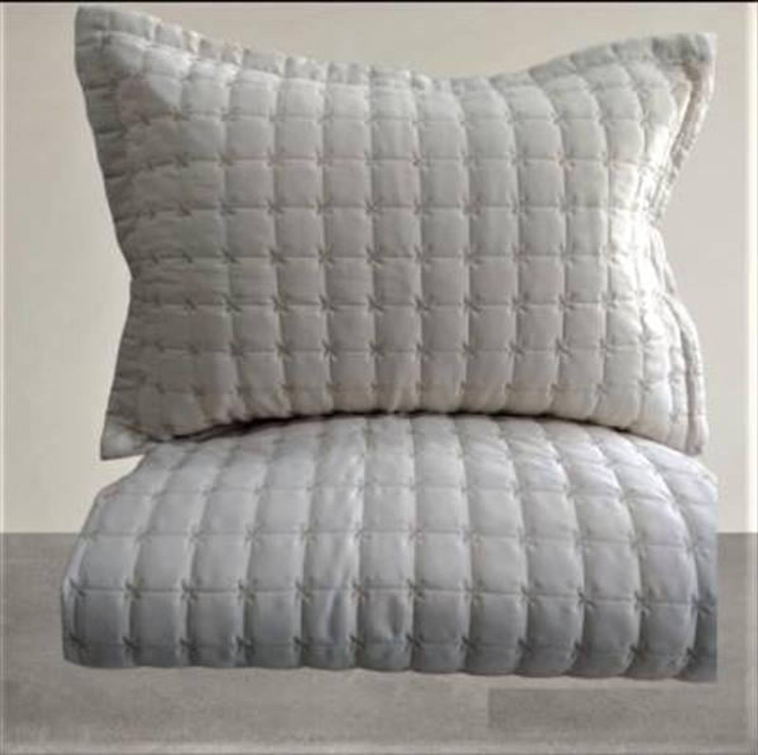 Zen Star Embroidered Single Bedspread Cappuccino