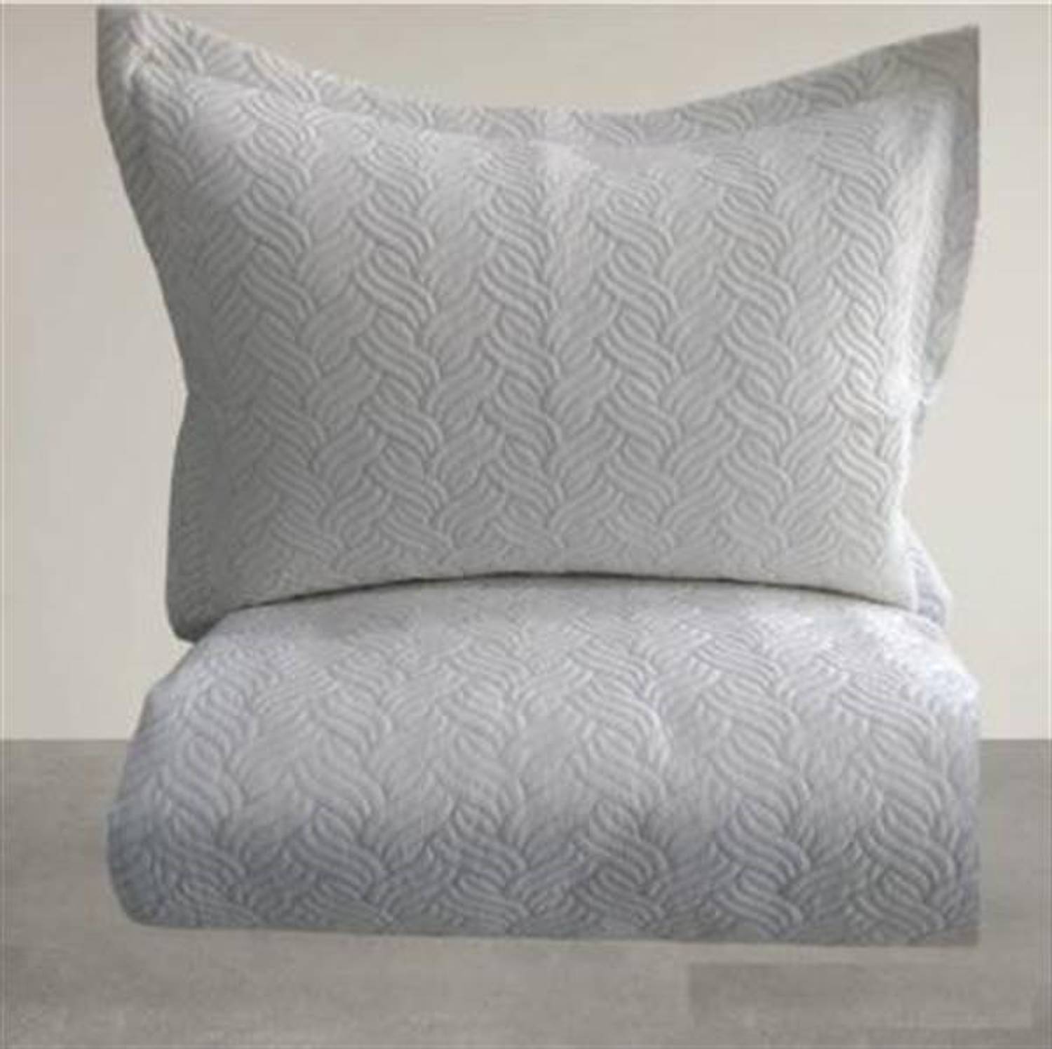 Zen Nare Embroidered Double Bedspread Gray