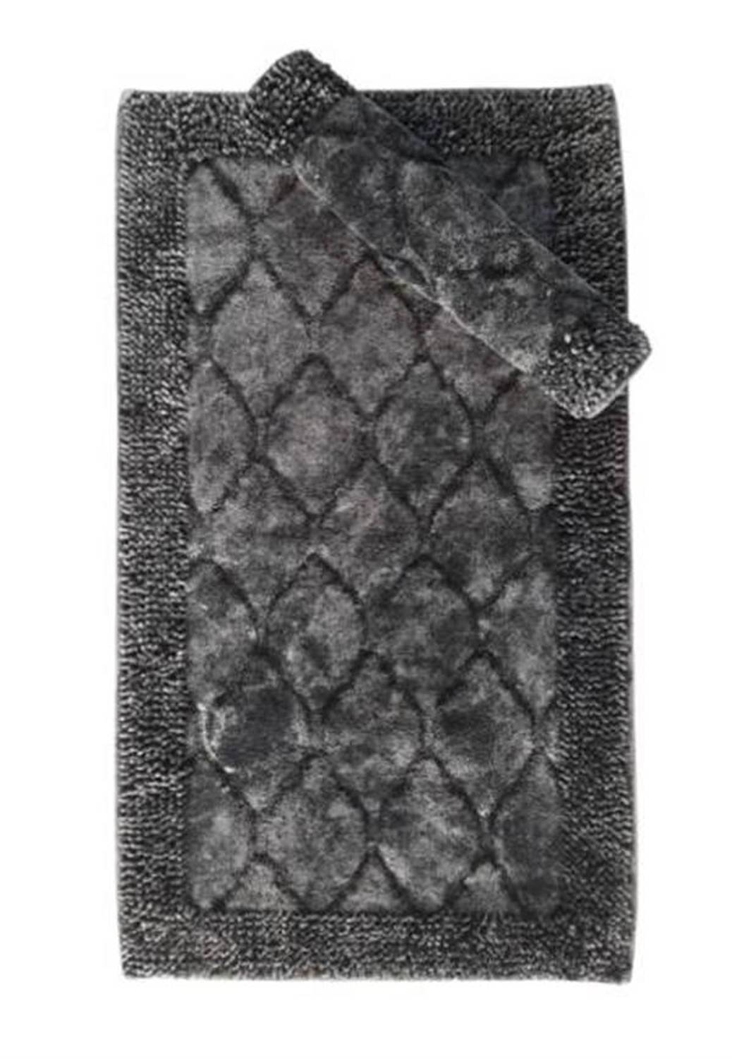 Maco Cotton Klozet Takımı Makarna Eskitme Madalyon Siyah