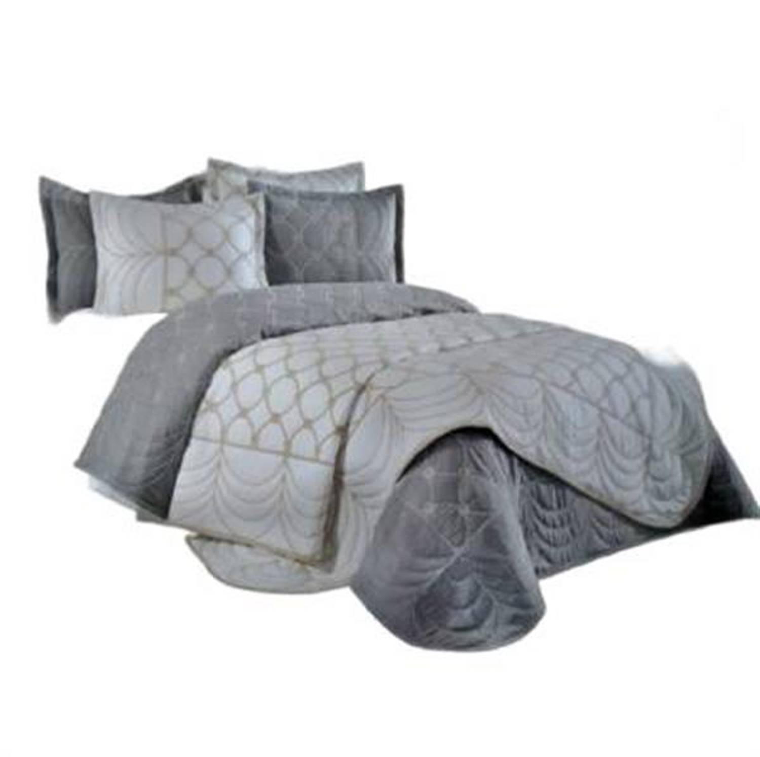 Накладка на ліжко Zen Bohem з вишивкою, двоспальна, кремово-каперонова, 250x260 см, 2 наволочки 50x70 см, поліестер