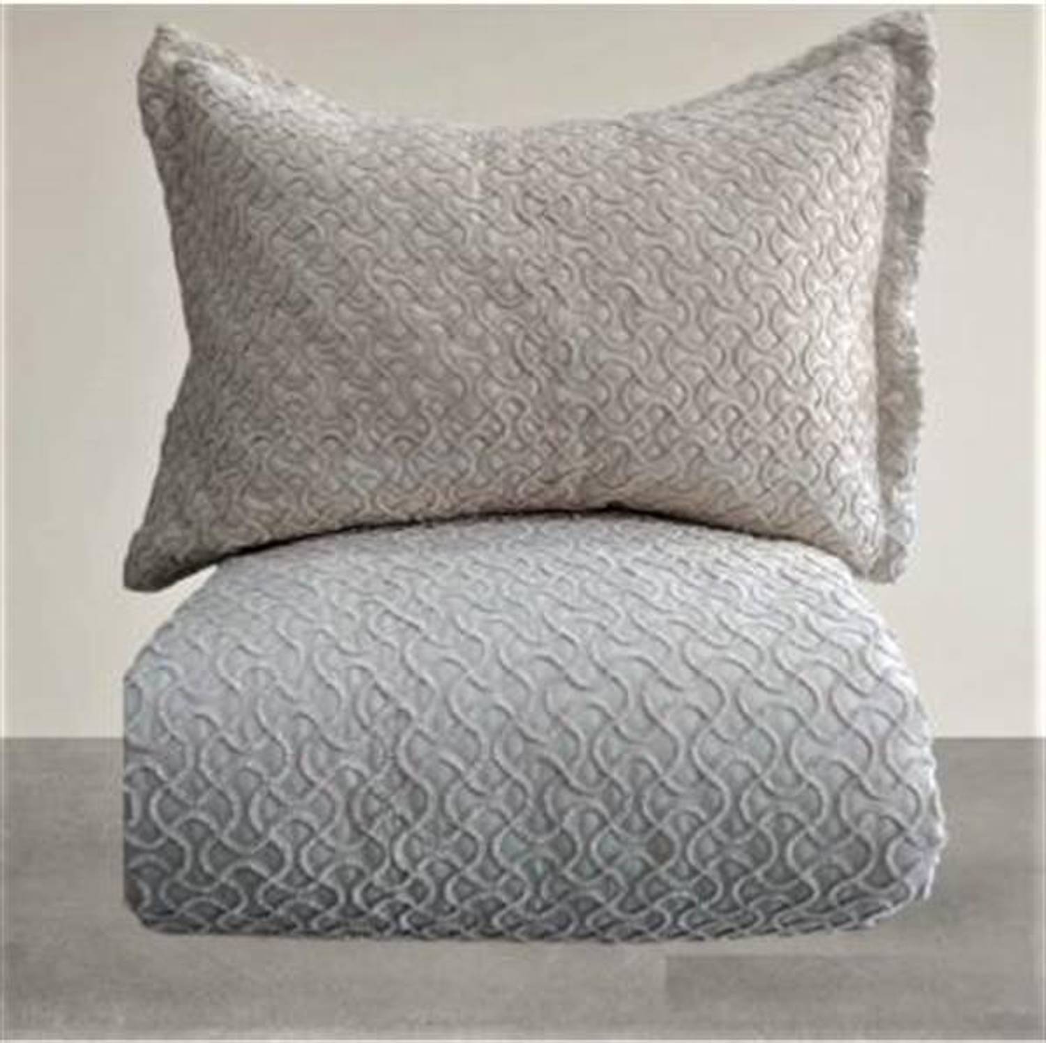 Zen Boutique Embroidered Double Bedspread Cappuccino