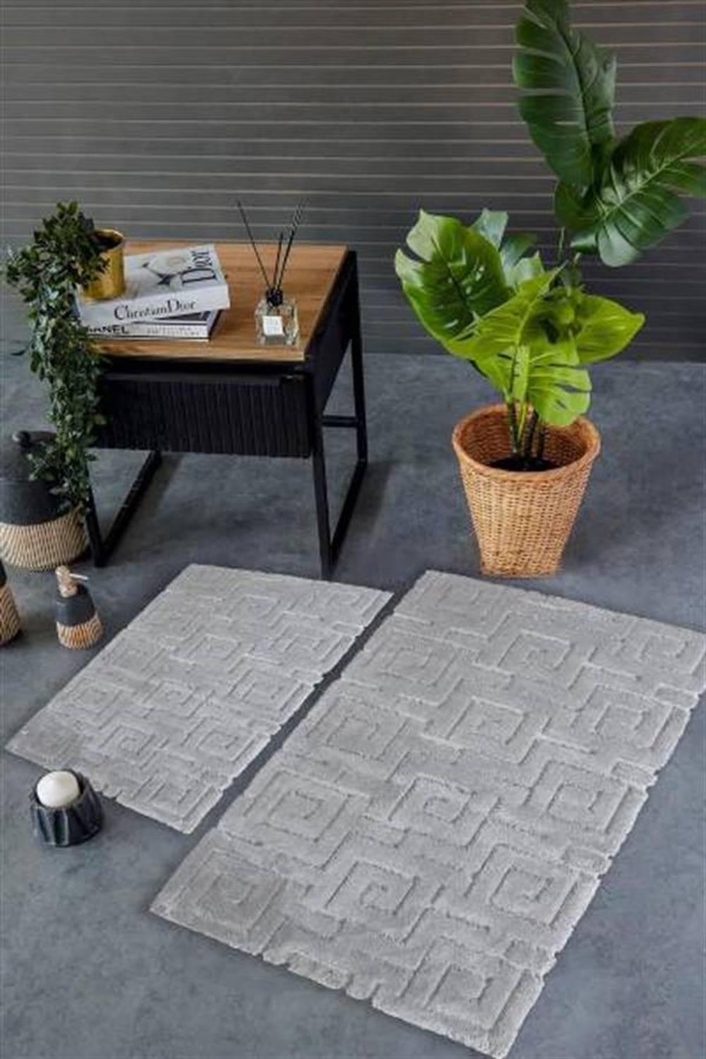 Good Night Istanbul Toilet Set Meander Gray