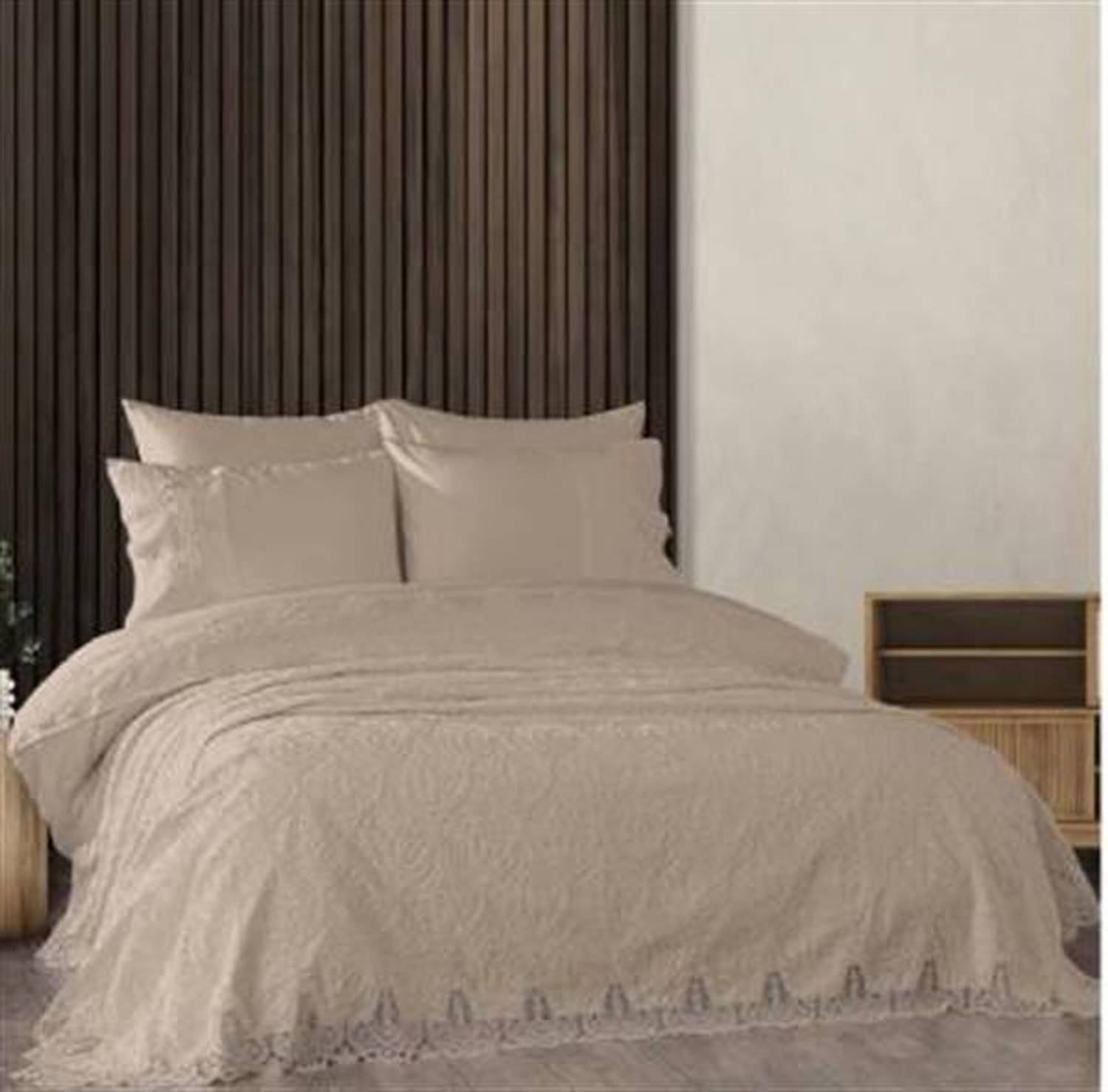 Nazik Home Double Duvet Cover Pique Jewelry Marry Mink