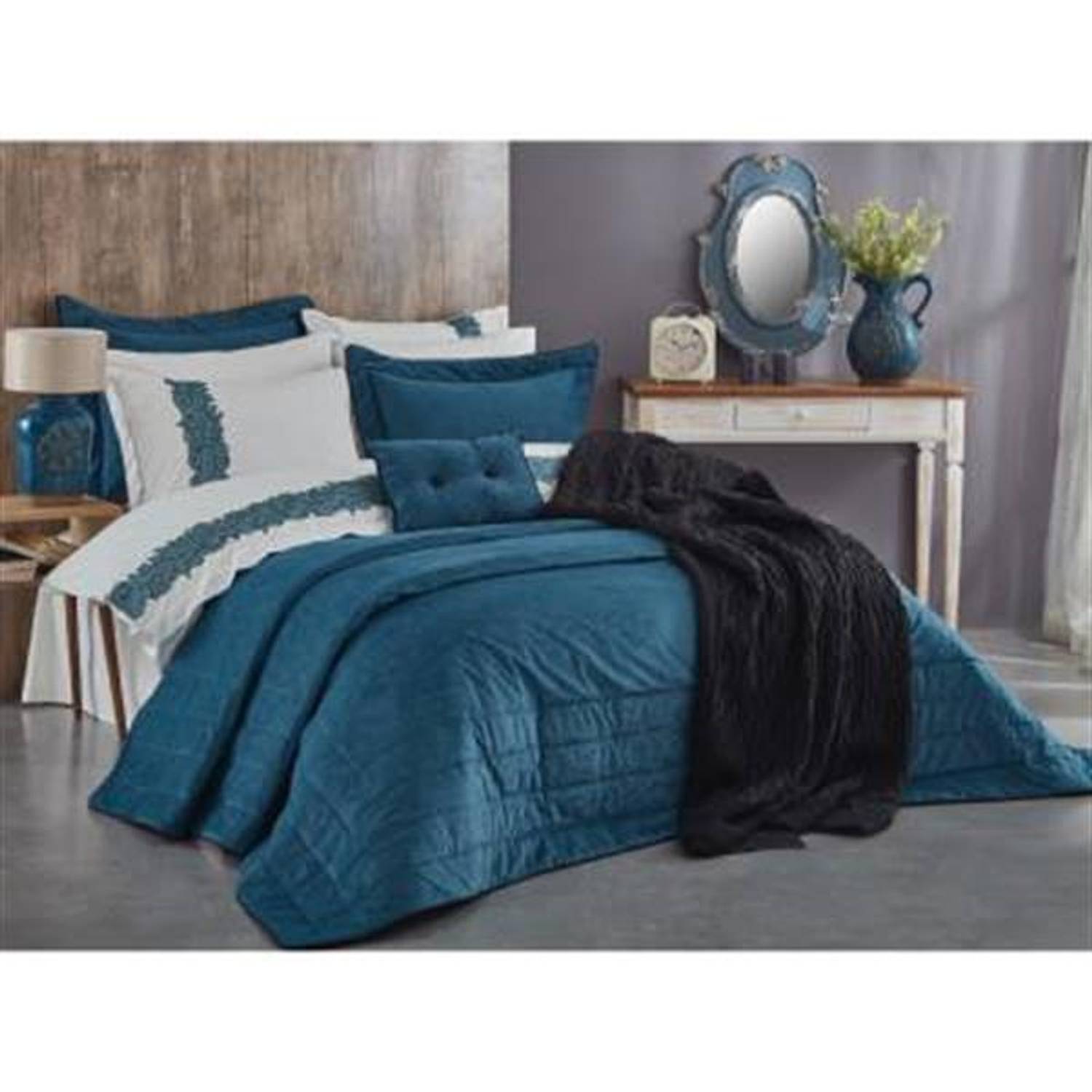 Nazik Home Dowry Set Pedra Indigo 11 Pieces