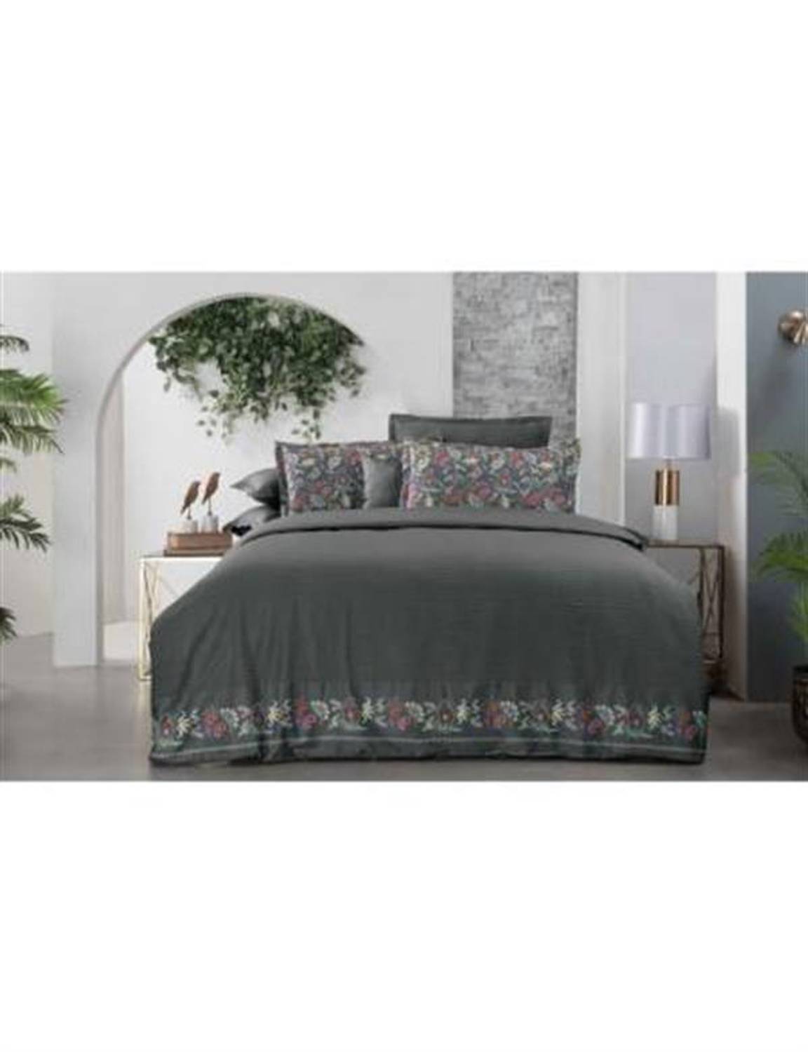 Постільна білизна Sarev Exclusive Подвійний комплект Тіроль сірий