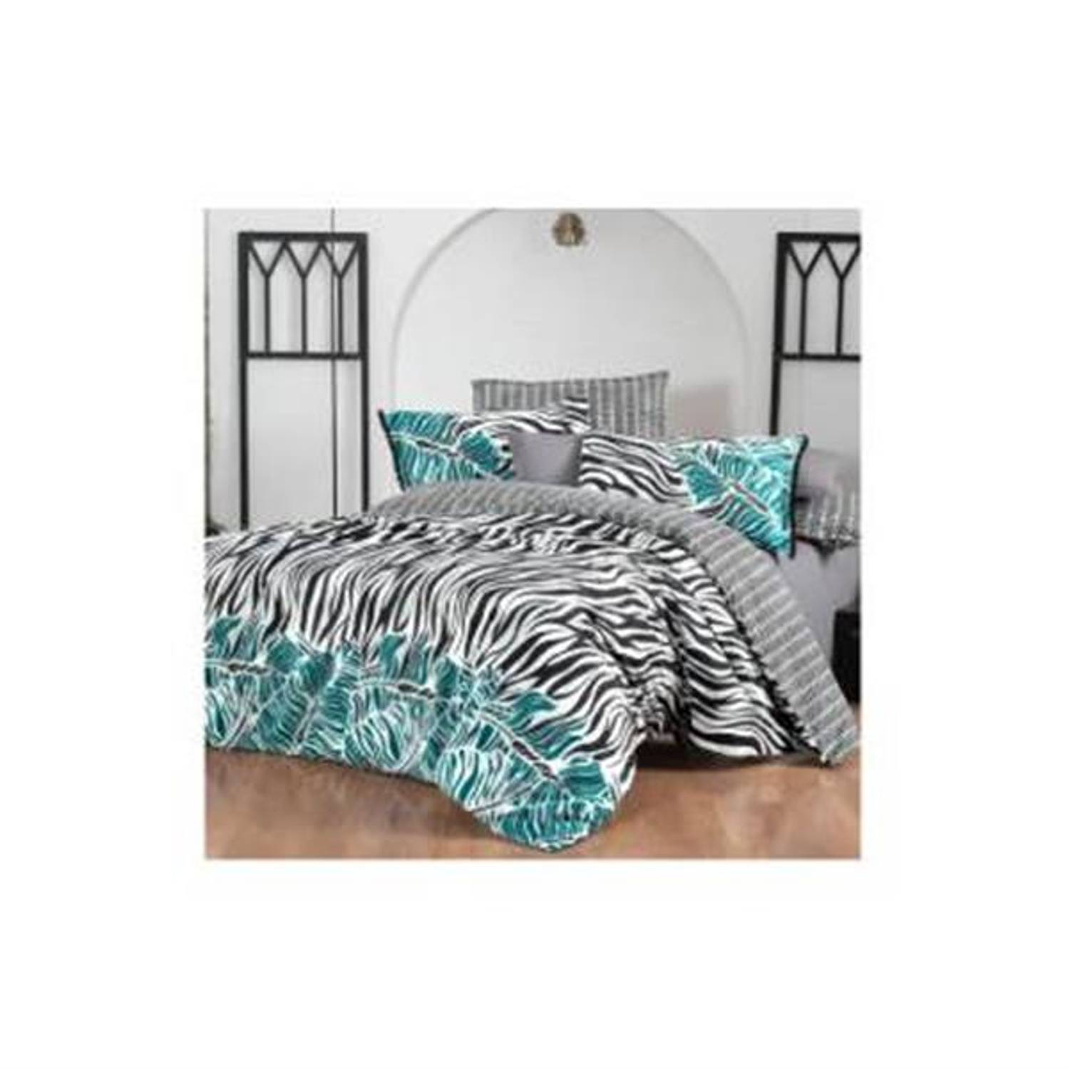 Sarev Percale Single Duvet Cover Set Danio Black