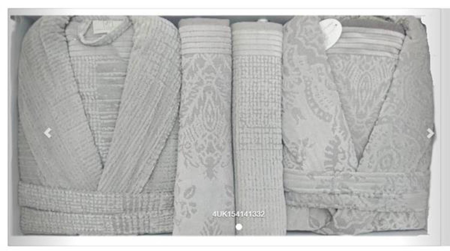 Pupilla 6 Parça Kadife Aile Bornoz Seti Violet Lila-Gri