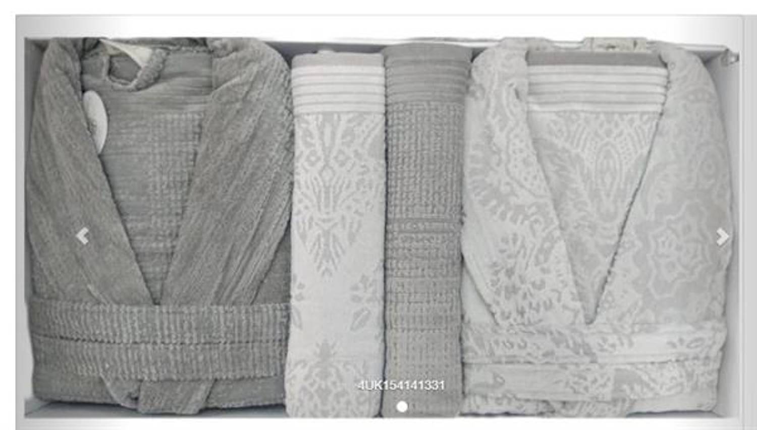 طقم روب حمام مخملي عائلي مكون من 6 قطع من بوبيلا، بنفسجي فاتح أرجواني مدخن