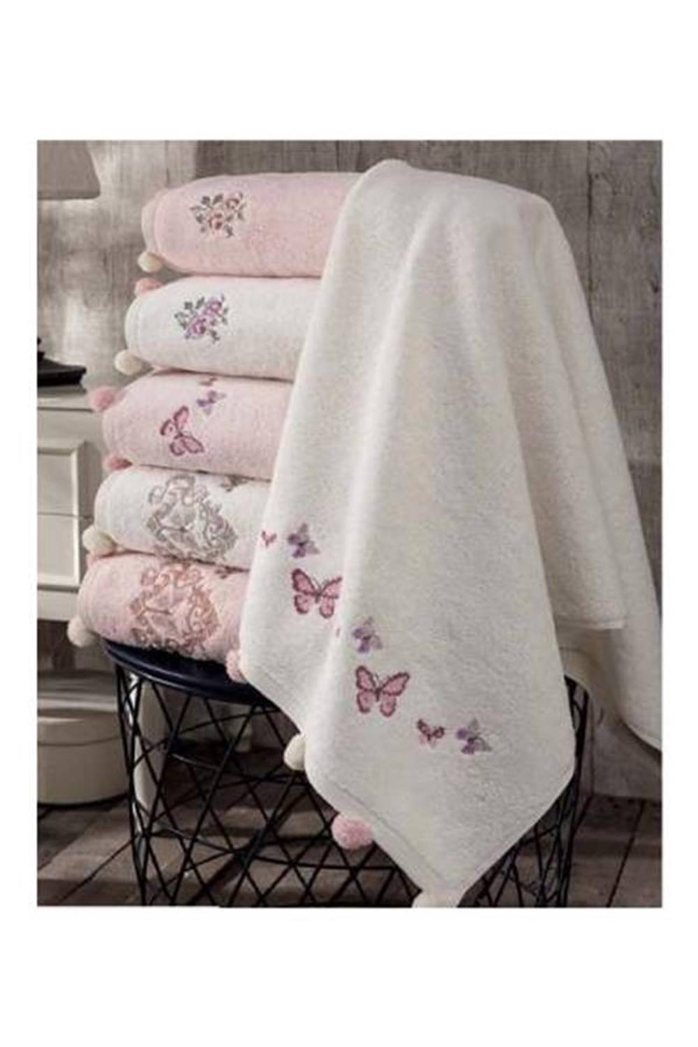 Двосторонні рушники Pupilla з бавовняного волокна 50x90 см, високоефективне вбирання, 2 шт