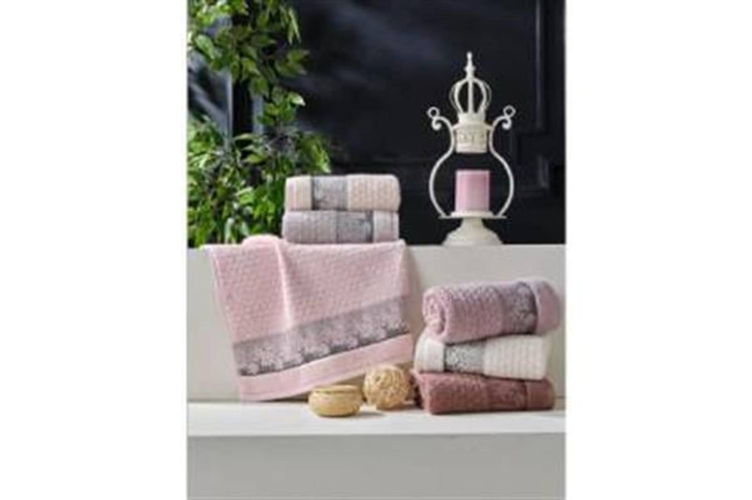 Şikel 6 Pack Combed Cotton Towel 50*90Cm Camellia