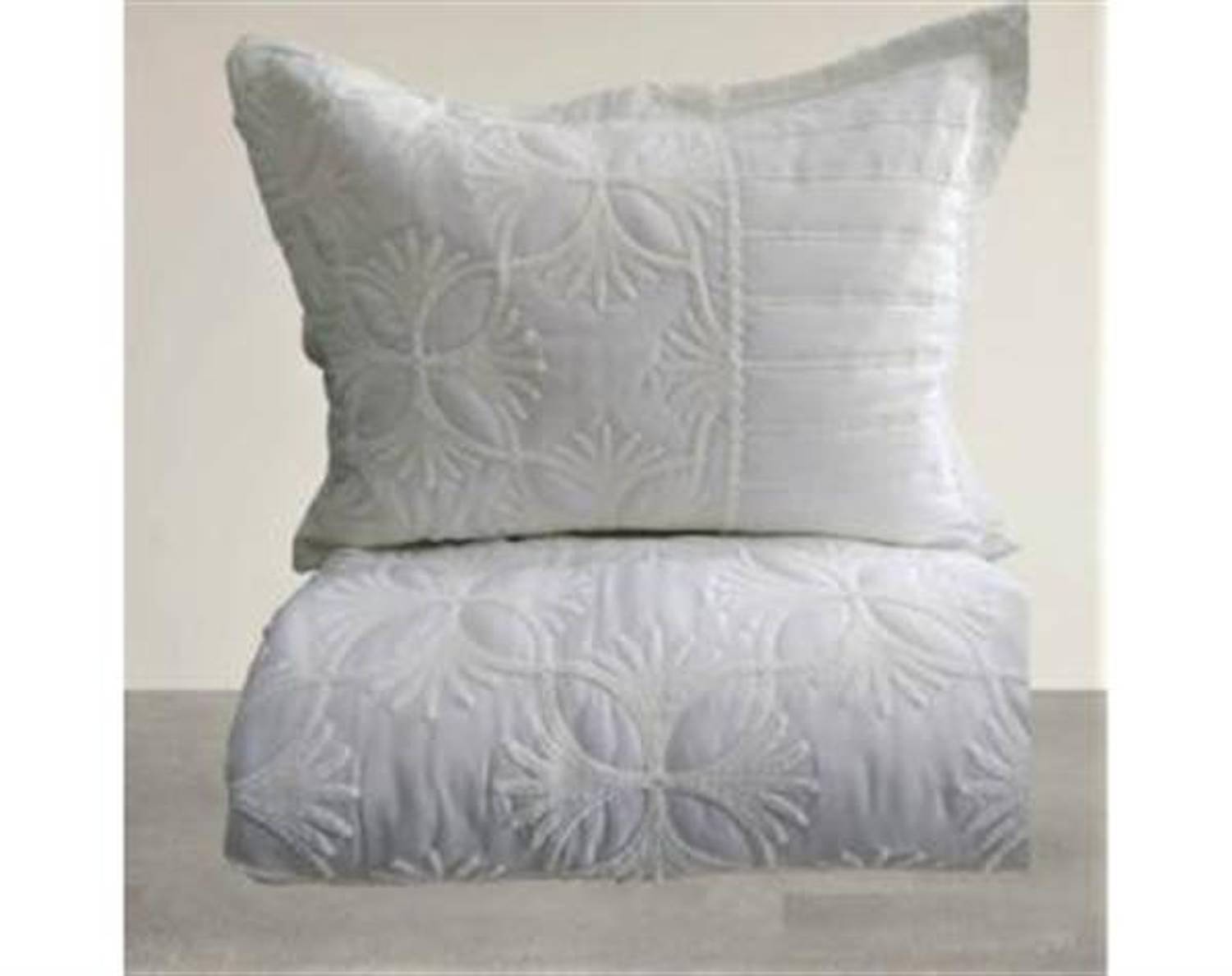 Mia Casa Home Ivy Nakışlı Çift Kişilik Yatak Örtüsü Krem