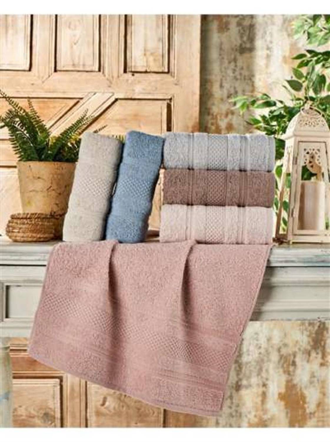 Набір міні-полотенец 30*50 см з 6 штук, виготовлений з бавовни, упаковка ПВХ, м'який та абсорбуючий, економічний