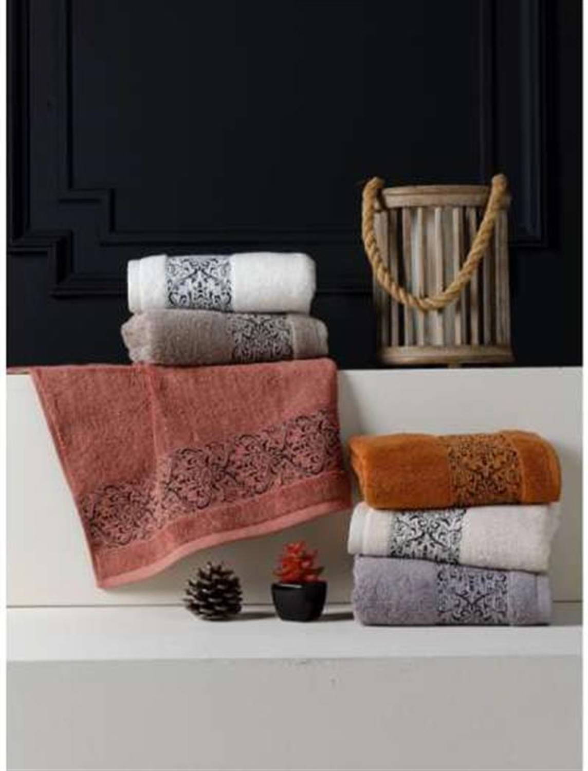 Pupilla Penye 6'Lı Paket El-Yüz Havlu 50*90 Sardunya