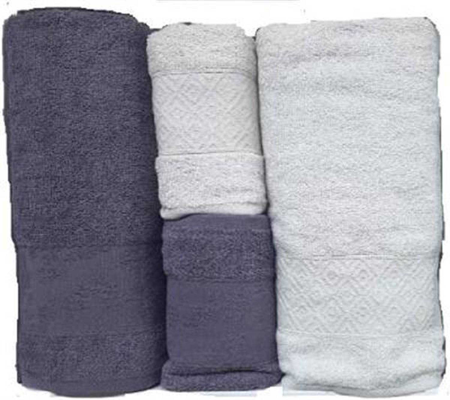 Набор банных полотенец Şıkel Hamam из хлопка Alvin Belinda Мерло-Беж, 4 предмета, мягкие и впитывающие, в коробке, экономичный вариант