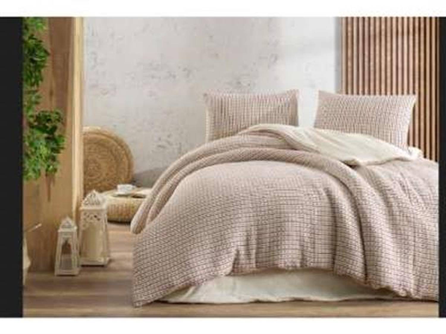 Органическое хлопковое двойное постельное белье Şıkel Laodikya Мюрдюм 200x220 см с простыней 240x260 см и наволочками 50x70 см