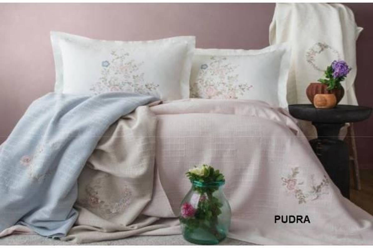 طقم بيكي مزدوج بوبيله ، لون وردي ناعم ، مثالي لأيام السعادة 