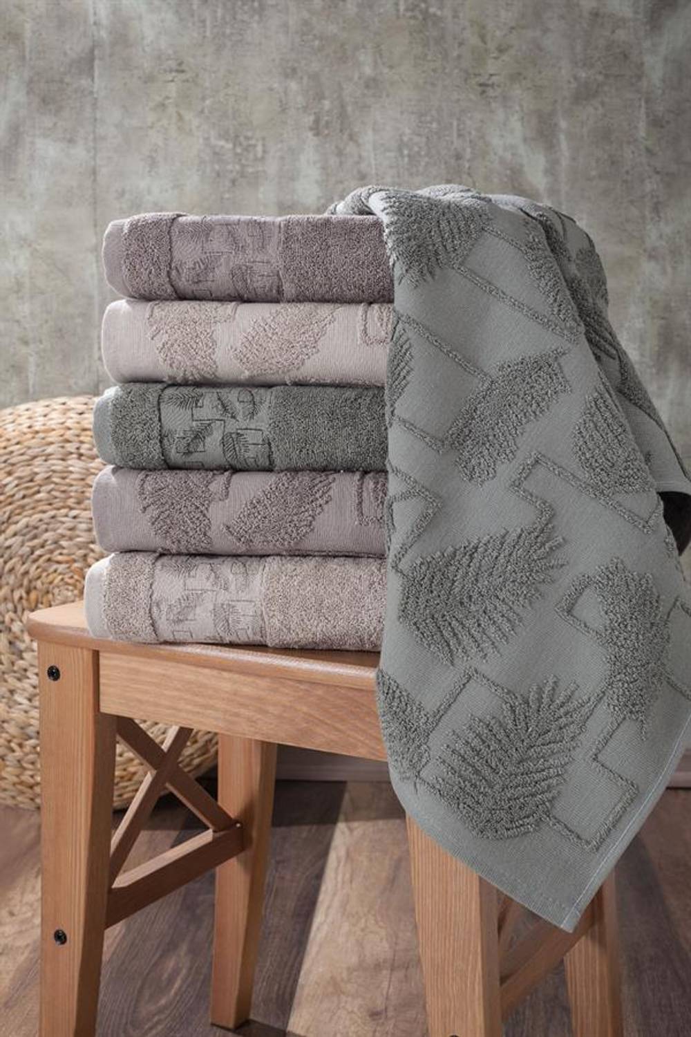 Pupilla 6'li Jakarlı Mikanos Havlu Takımı 50x90 Cm