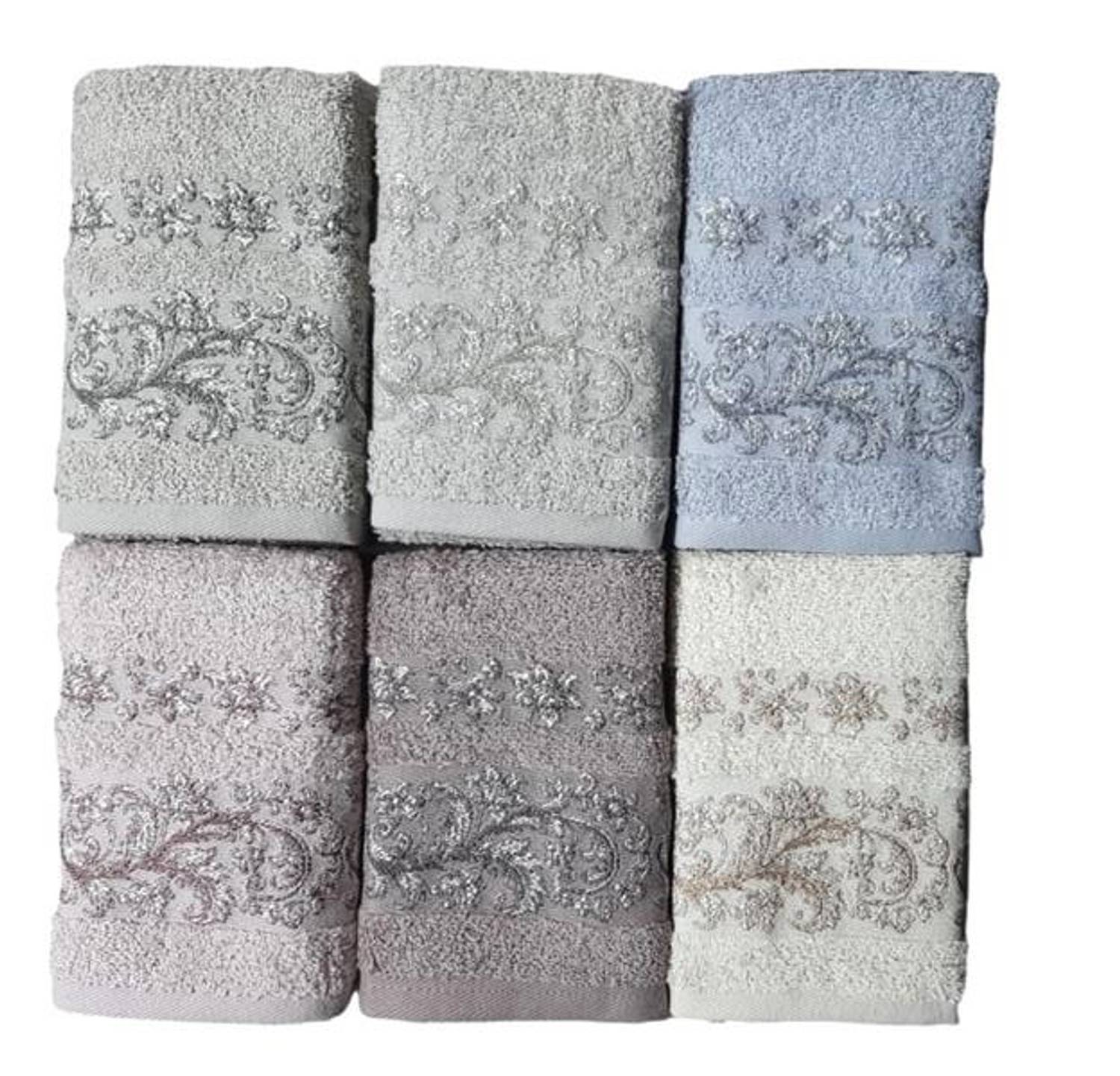 Pupilla Havlu 6 Lı Kutulu Set 30*50 PVC Adriana