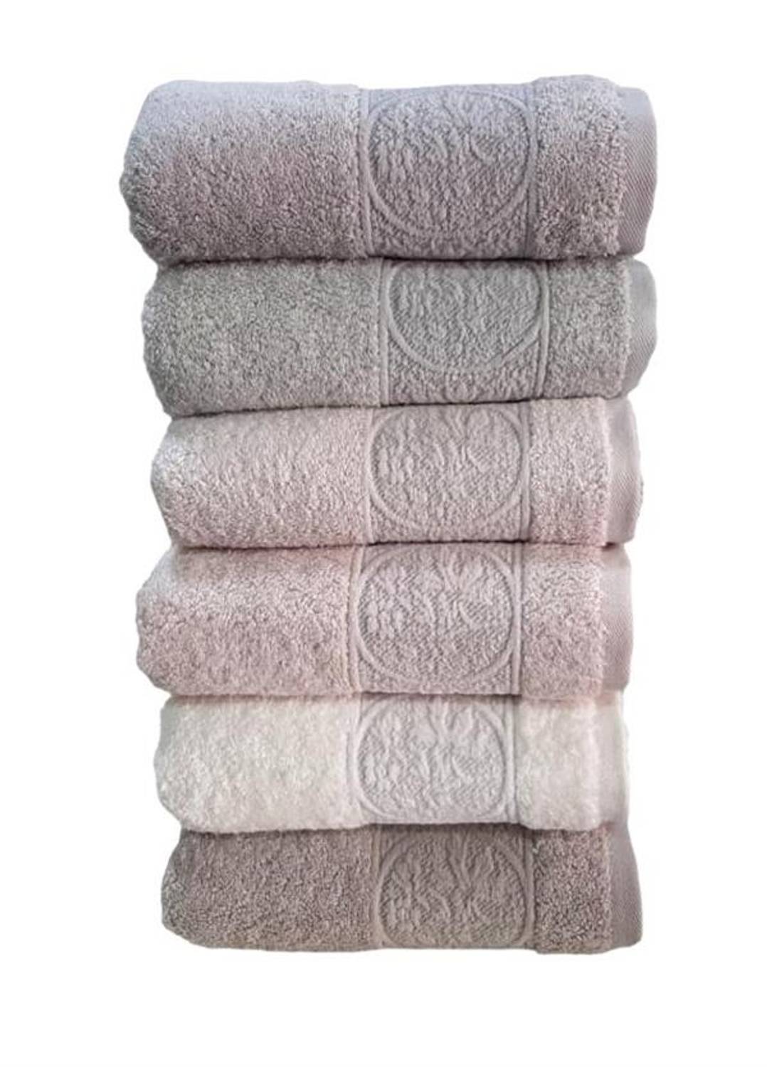 Pupilla 6'Lı Penye Karanfil Havlu Takımı 50x90