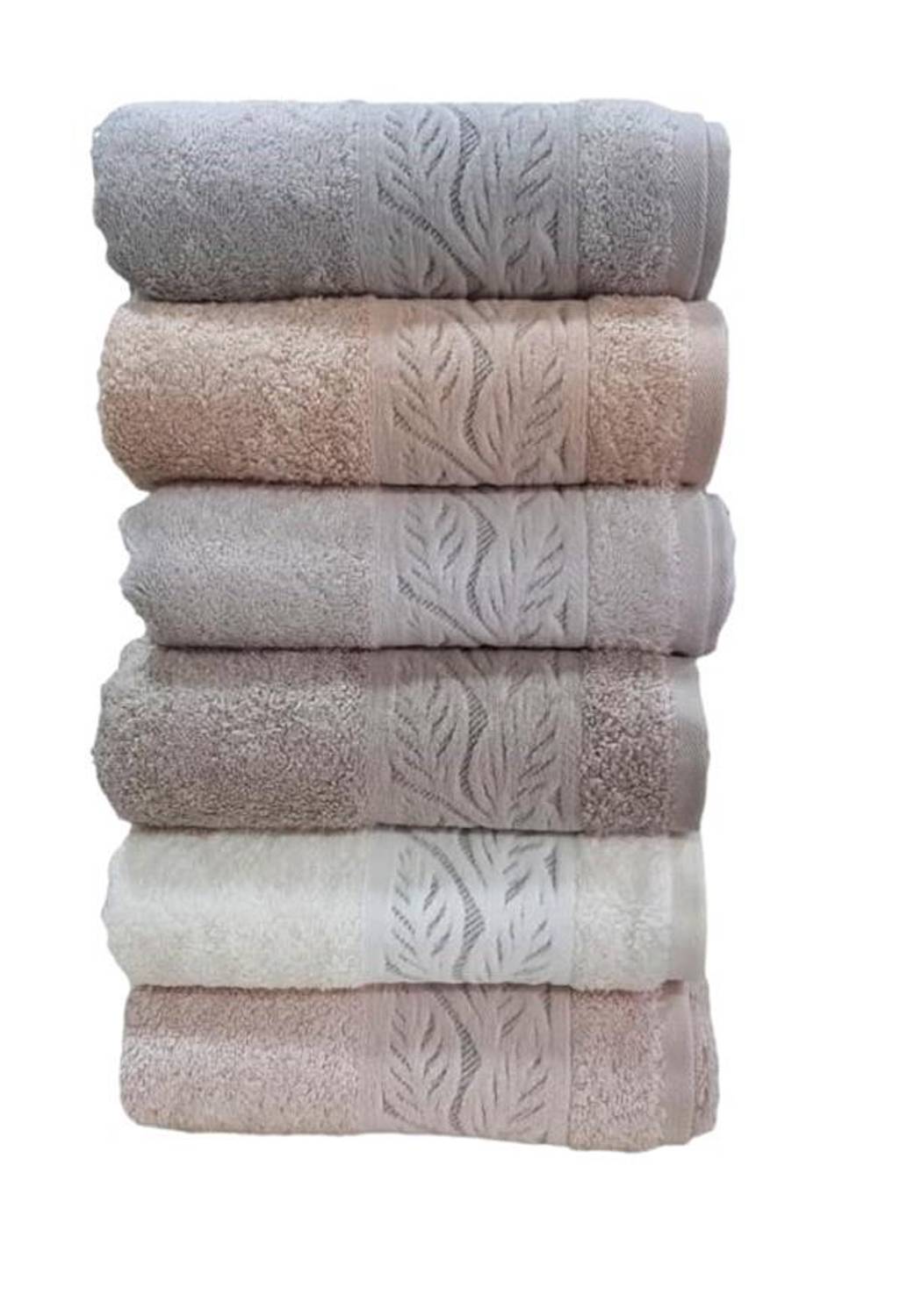 Pupilla 6'Lı Bambu Mane Havlu Takımı 50x90