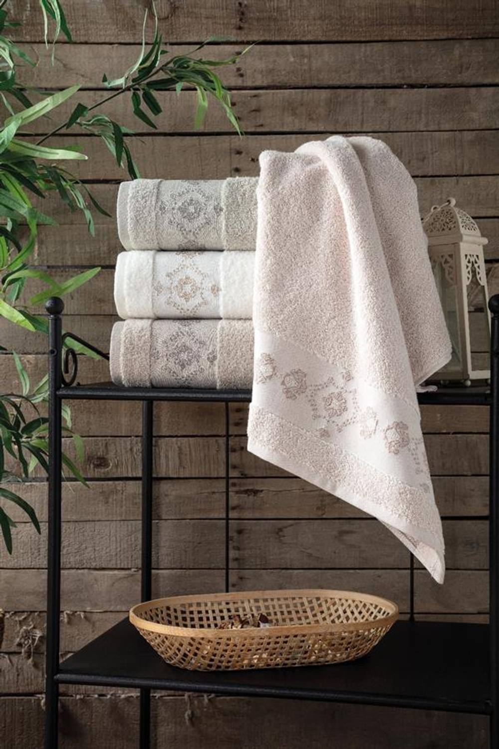 Pupilla 4'Lü Cotton Solita Havlu Takımı 50x90