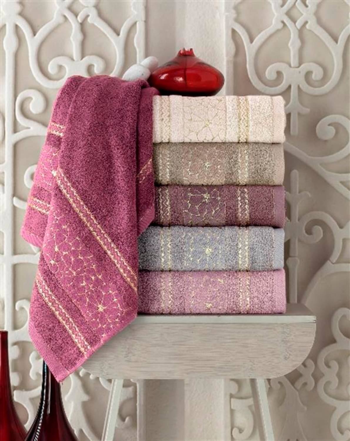 Полотенца для рук и лица Pupilla Bambo, 6 штук, 50x90 см, из бамбукового хлопка