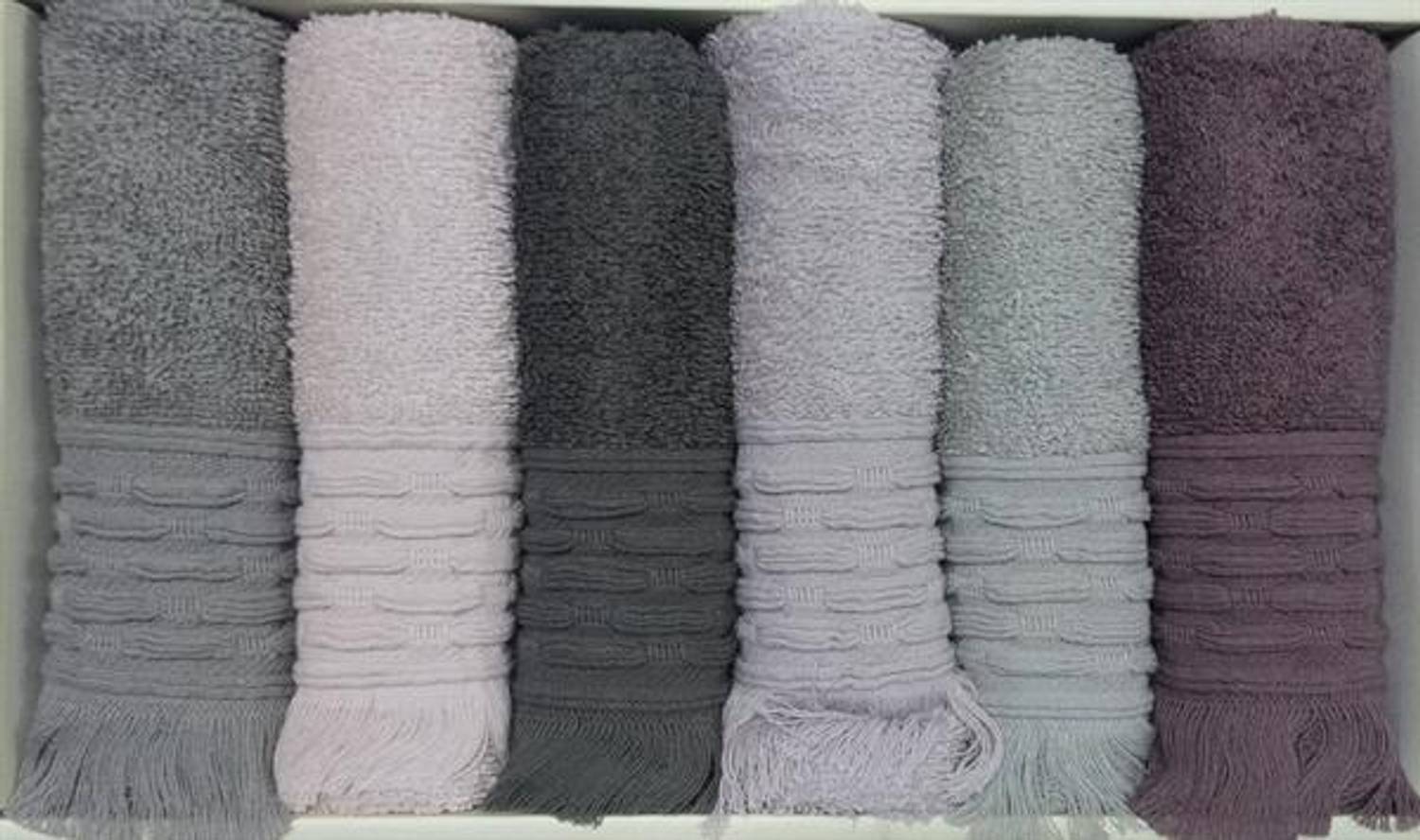 Набір рушників для обличчя та рук Şıkel 6 шт. 30*50 см в антиквітковій упаковці