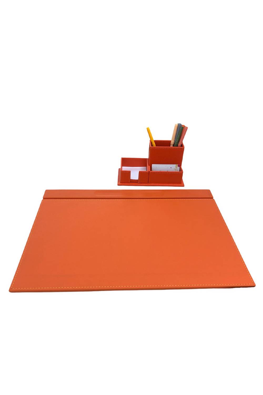 Комплект з двох підставок для столу Sirius, помаранчевий, елегантний дизайн для освітлення вашого робочого простору