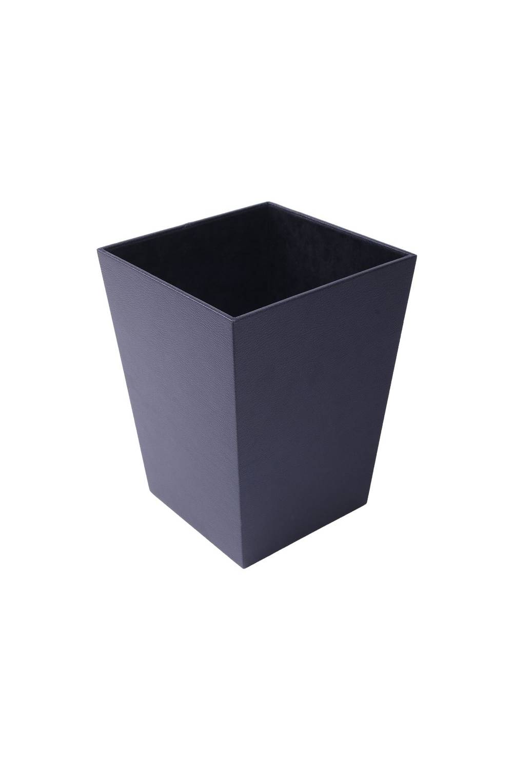 Deri Çöp Kovası Siyah