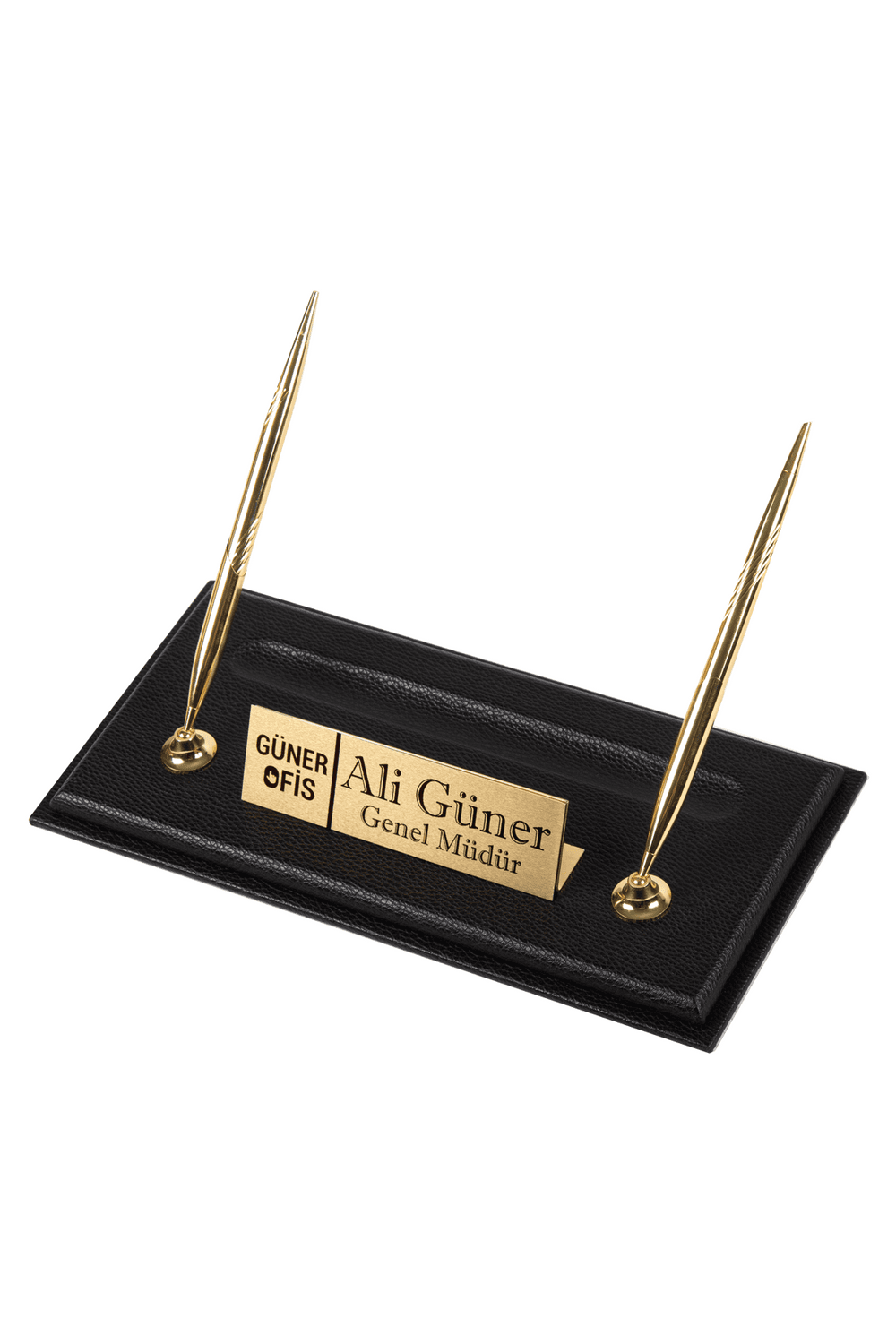 لوحة جلدية لسطح الطاولة باللون الأسود