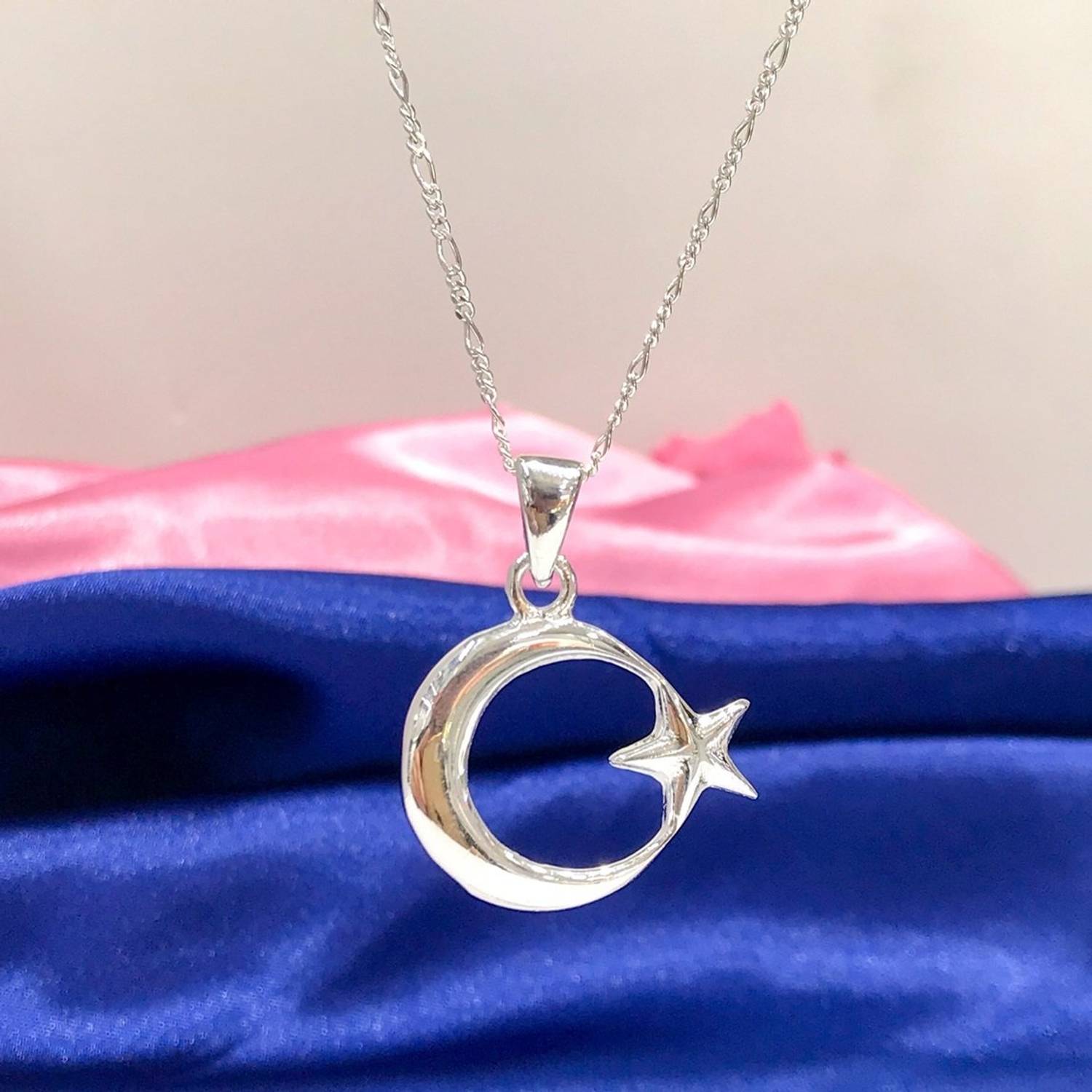 سلسلة قلادة فضية للرجال من Ayyıldız بحجم خاص