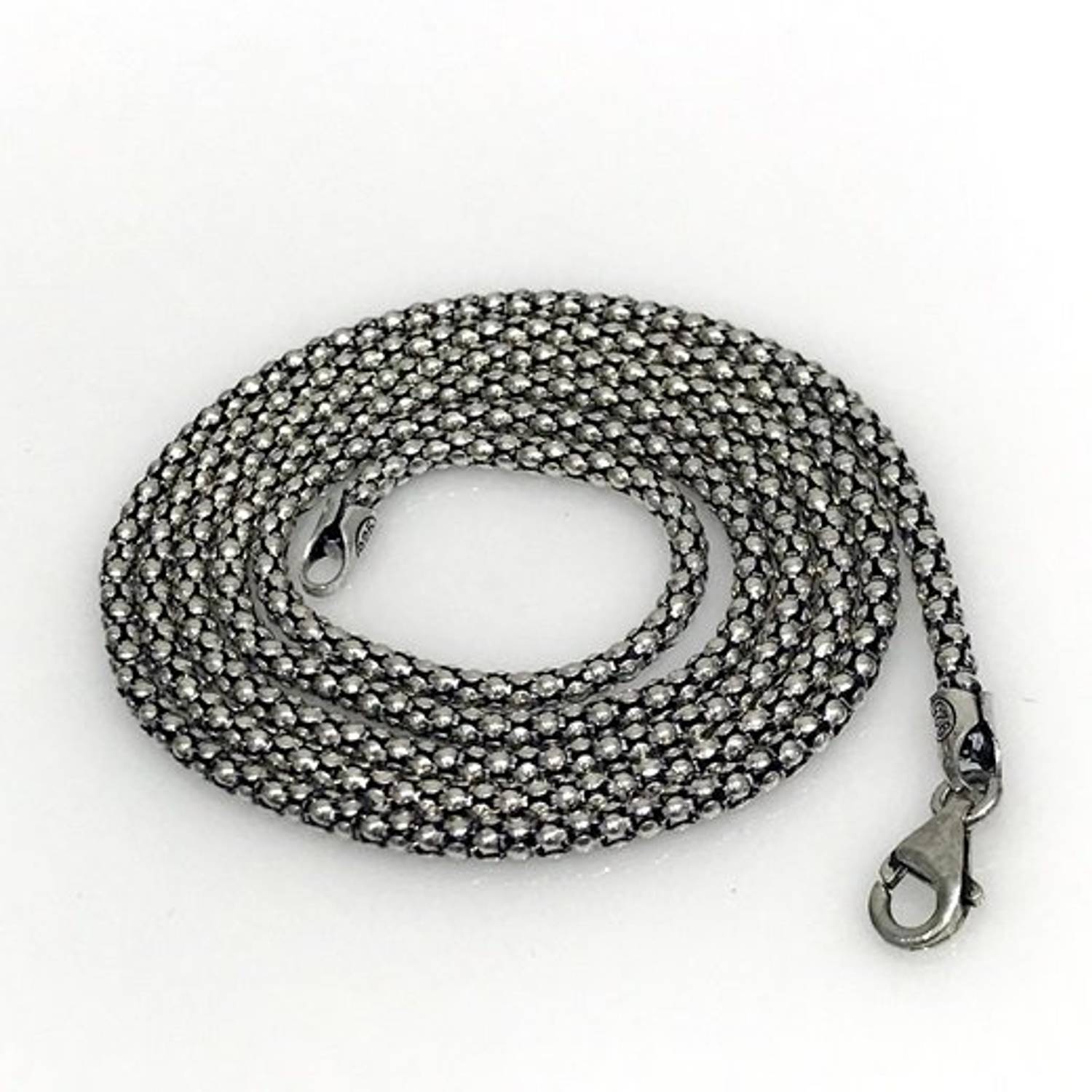 Çağatay Ulusoy Zinciri Gümüş Pop Corn 60 cm Kolye