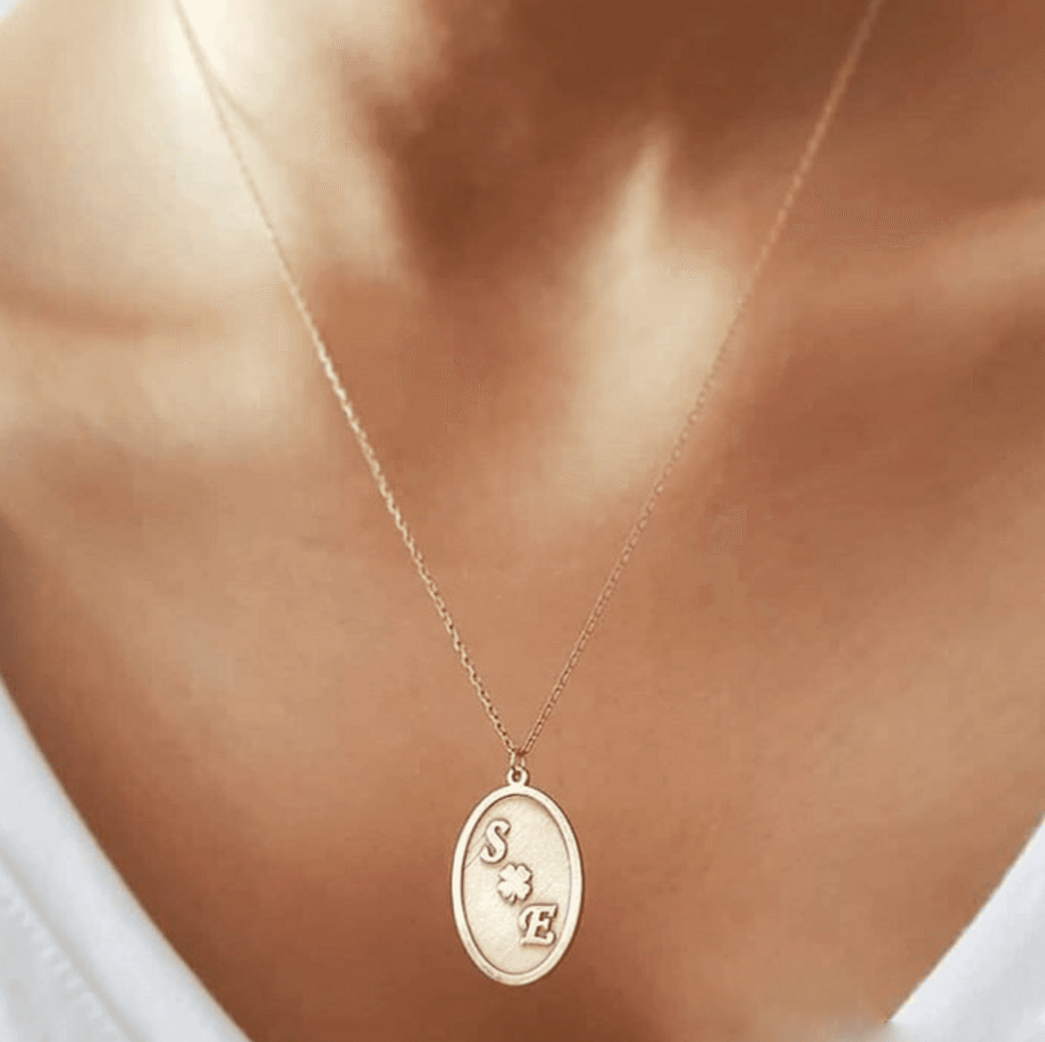 Индивидуальный дизайн серебряного ожерелья с двумя буквами, 45 см, 925 проба, с родиевым покрытием, упаковка для подарка