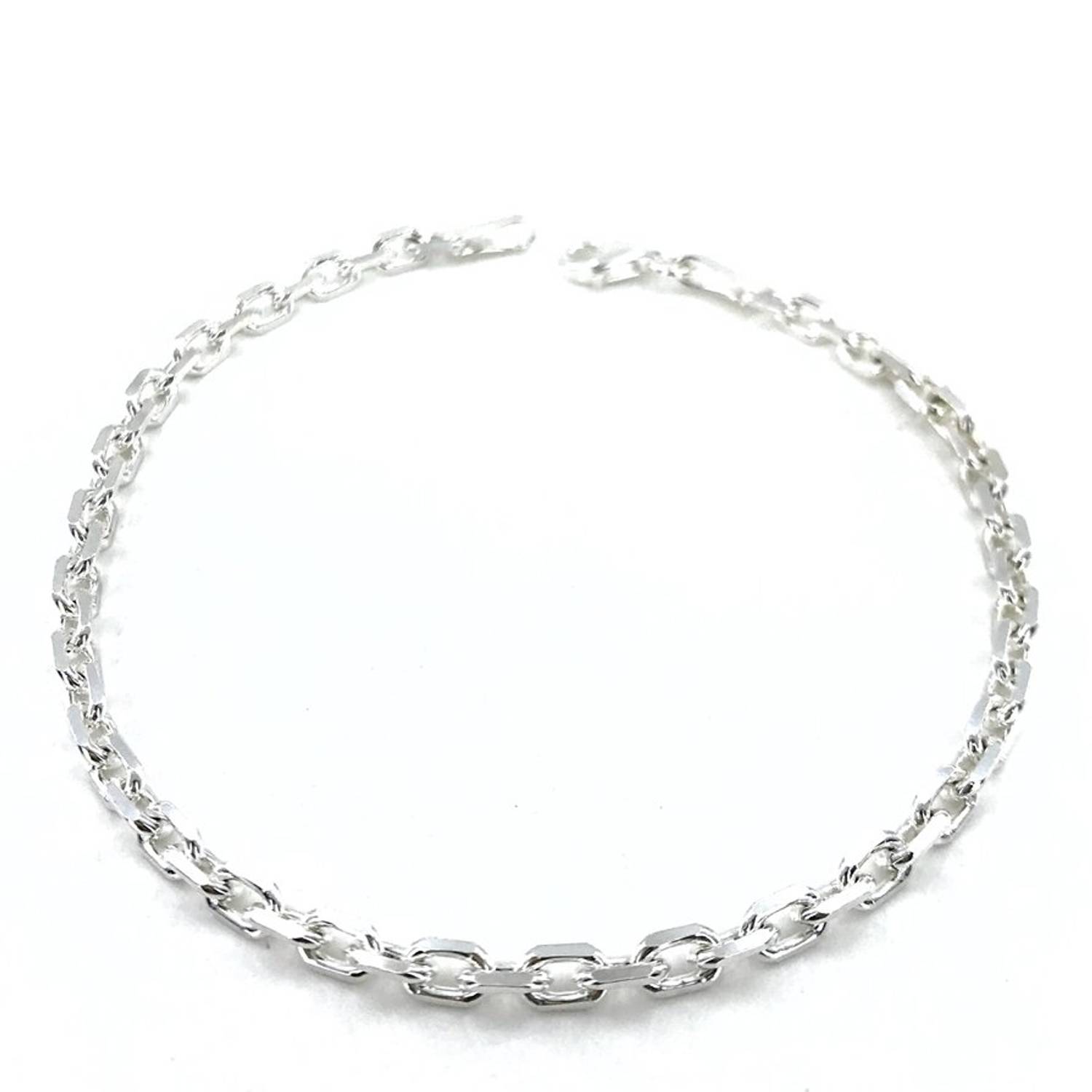 Legend Design Ring Ring Angular Knitted Sterling Silver Men's Bracelet