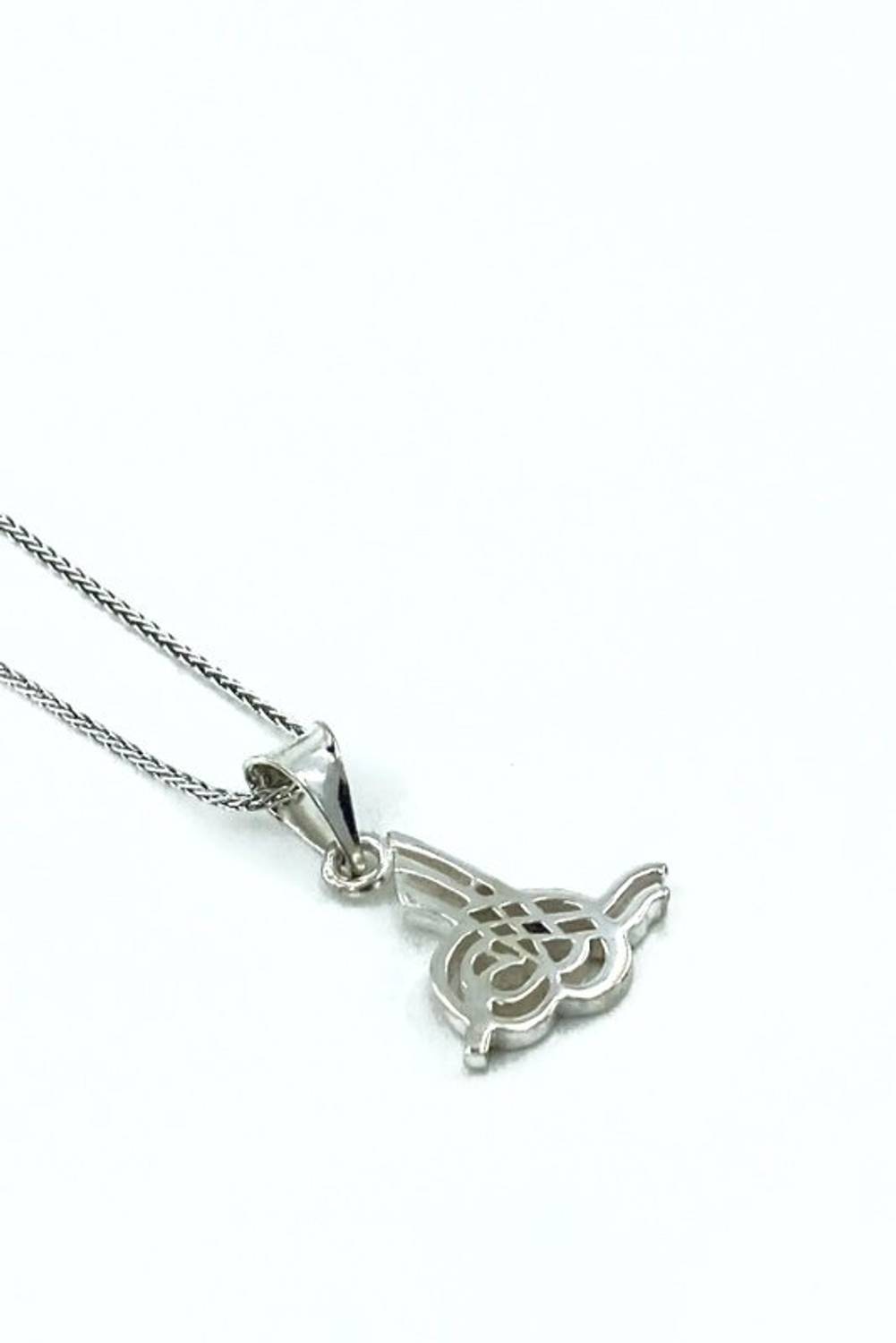 60 cm Long Silver Chain Tugra Silver Necklace