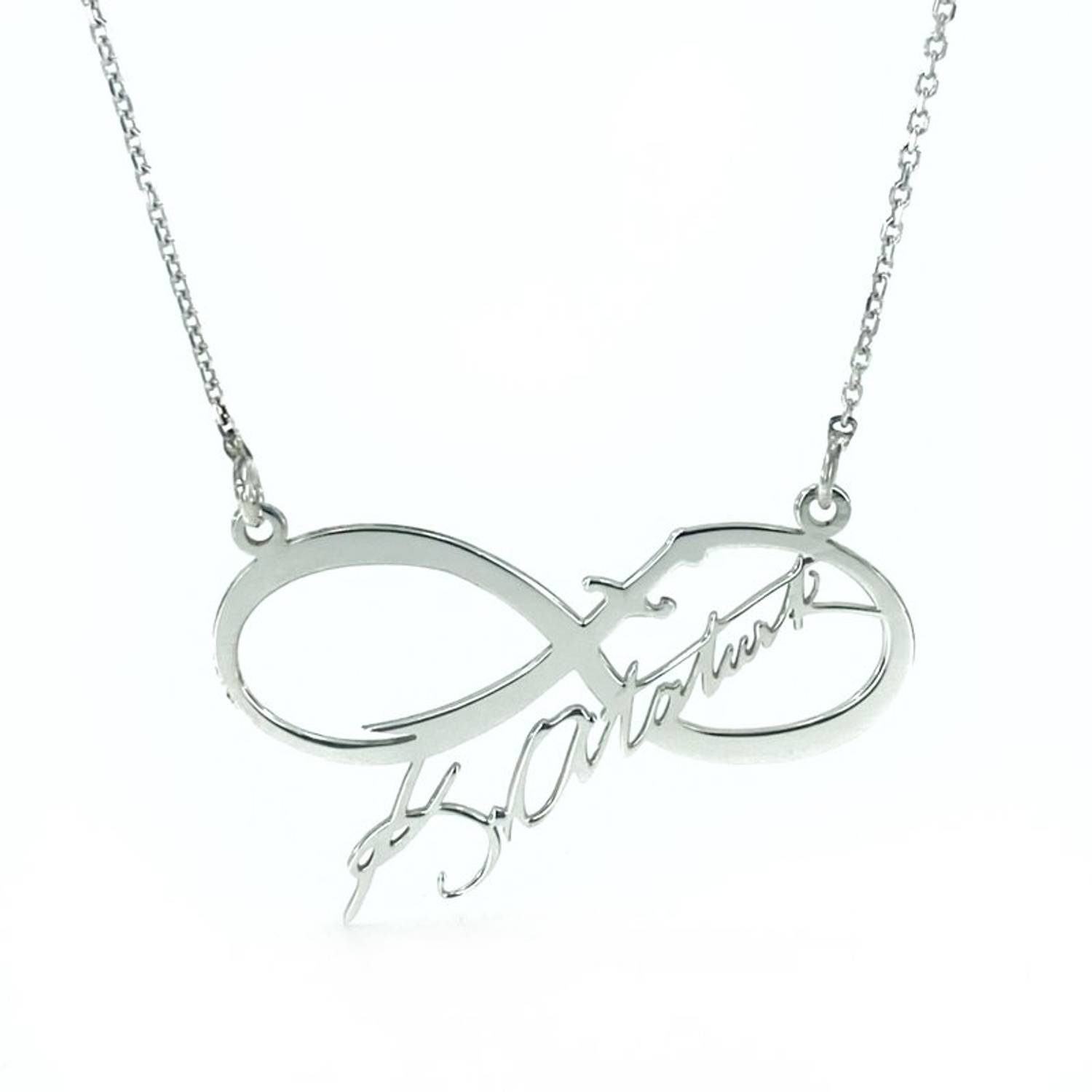 وقع Zülfikar Kılınç Atatürk عقد إنفينيتي من الفضة الإسترليني عيار 925