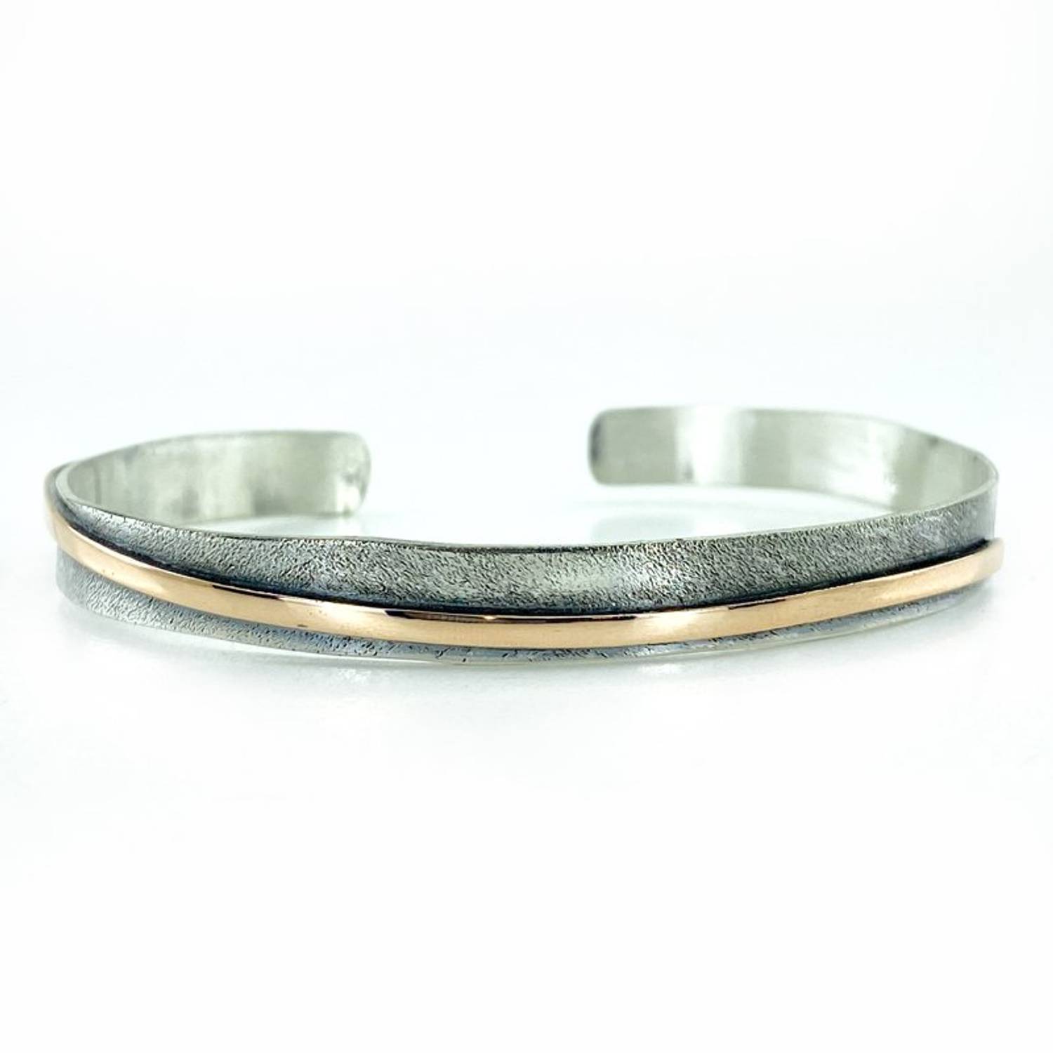 Високоякісний авторський унісекс браслет без каменів з 925 срібла, виготовлений вручну, регульований за розміром, надійний та стильний