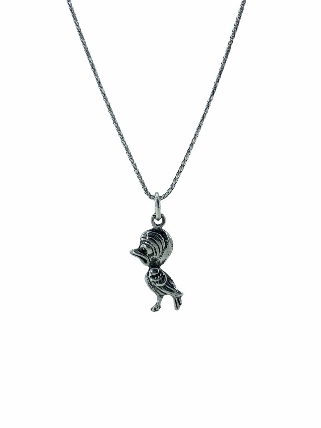 60cm Long Chain Woodpecker woodpecker 925 Sterling Silver Necklace