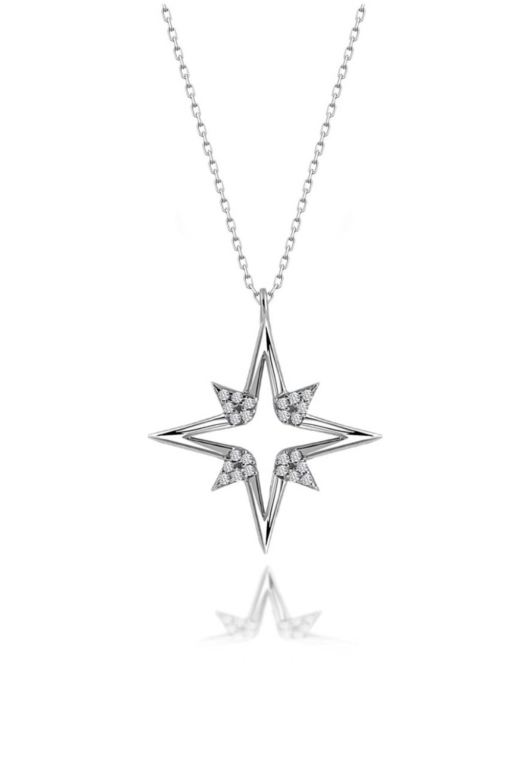 Сертифікований кулон з сірого срібла 925 із Swarovski, вага 3,69 г, довжина ланцюга 45 см, елегантний подарунок для особливих моментів