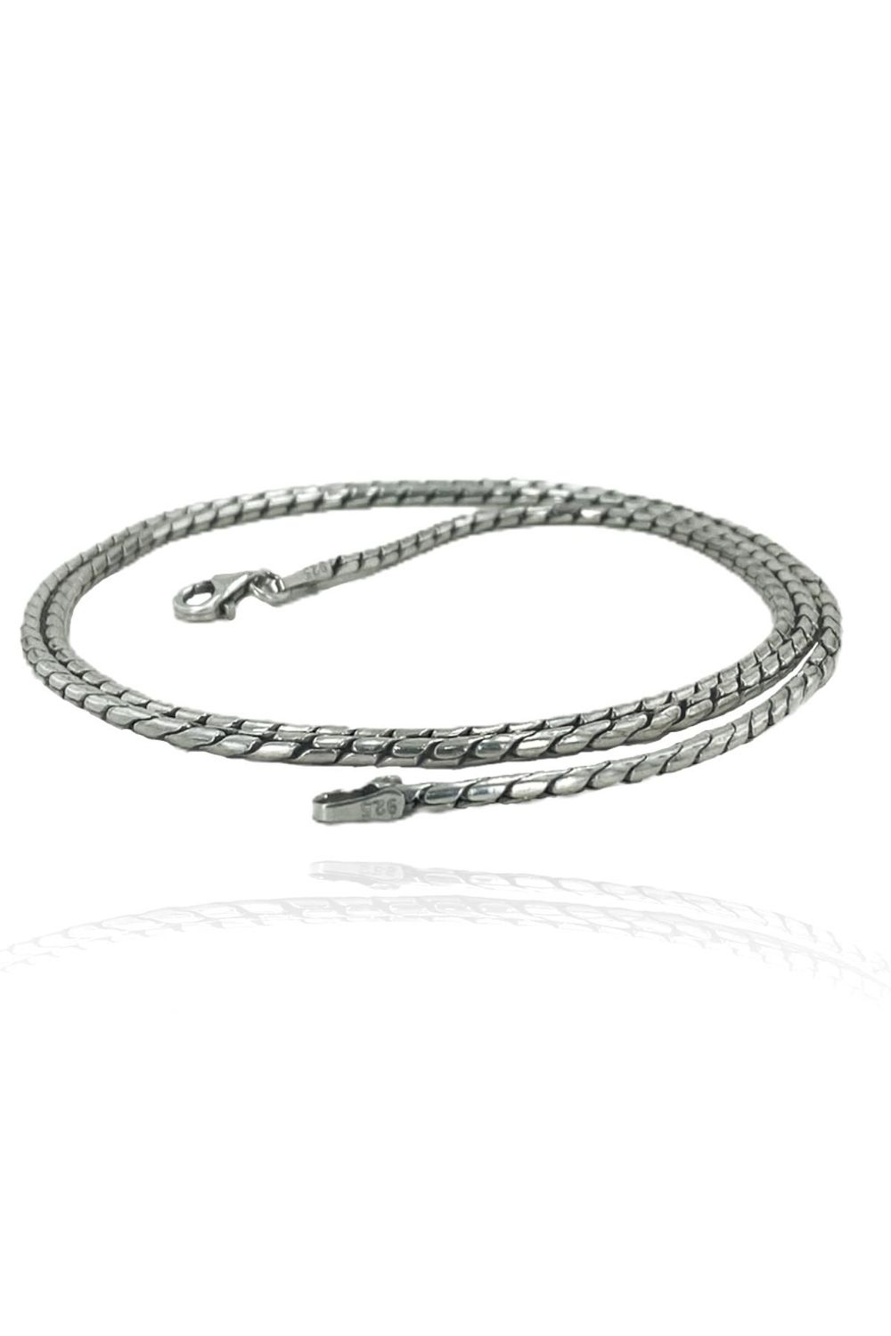 60 cm 2.2 mm Snake Chain 925 Sterling Silver Necklace