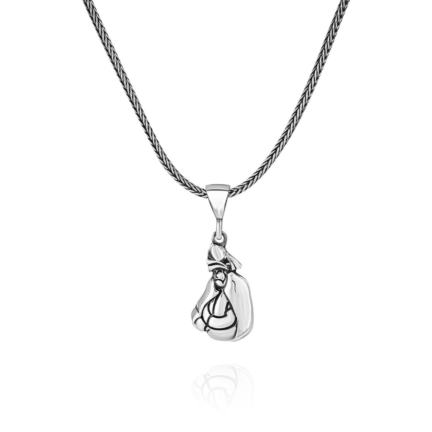 Mevlana 60 cm 925 Sterling Silver Necklace