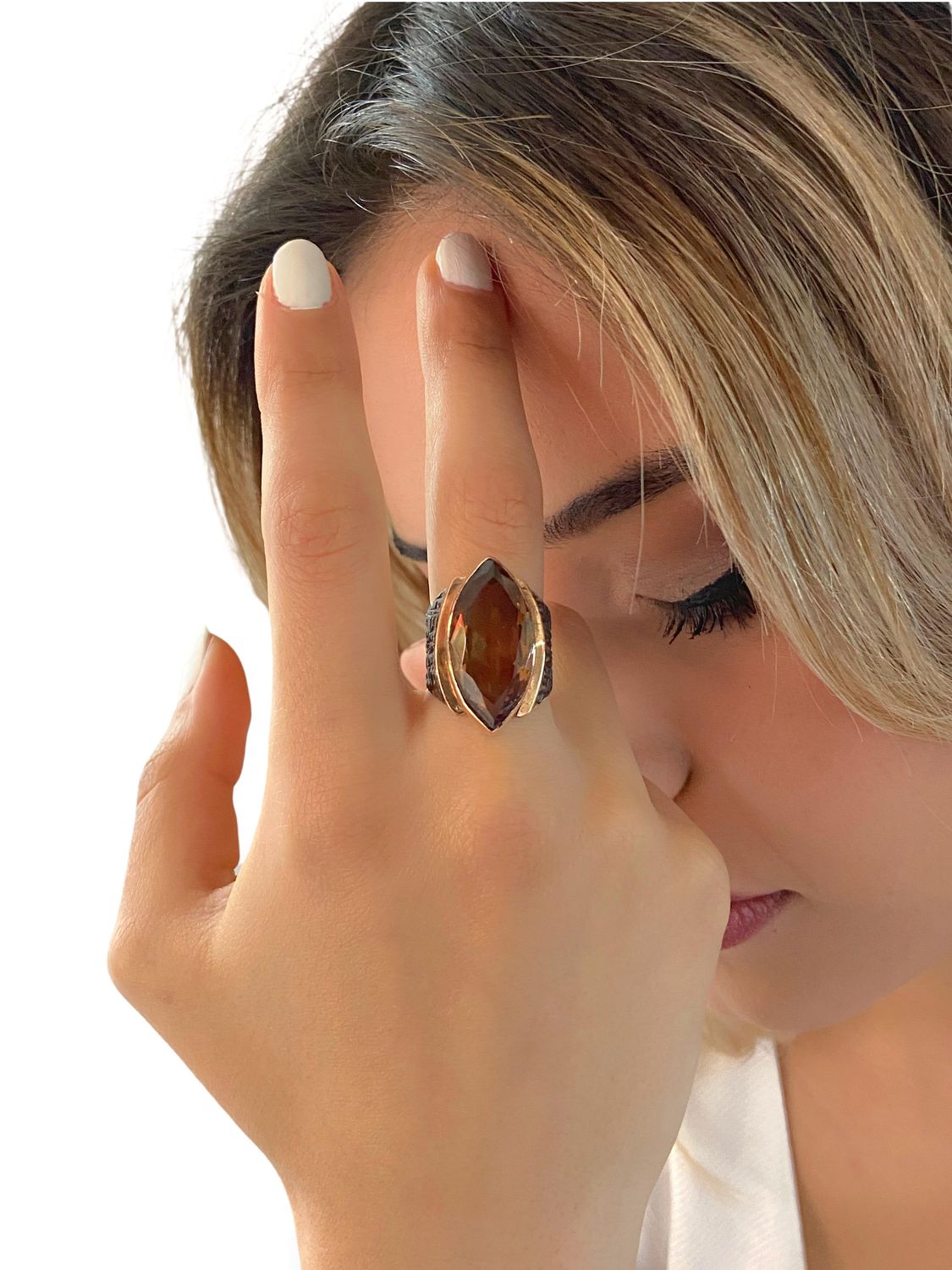 Mekik Zultanit Stone Special Design Handmade 925 Sterling Silver Ring