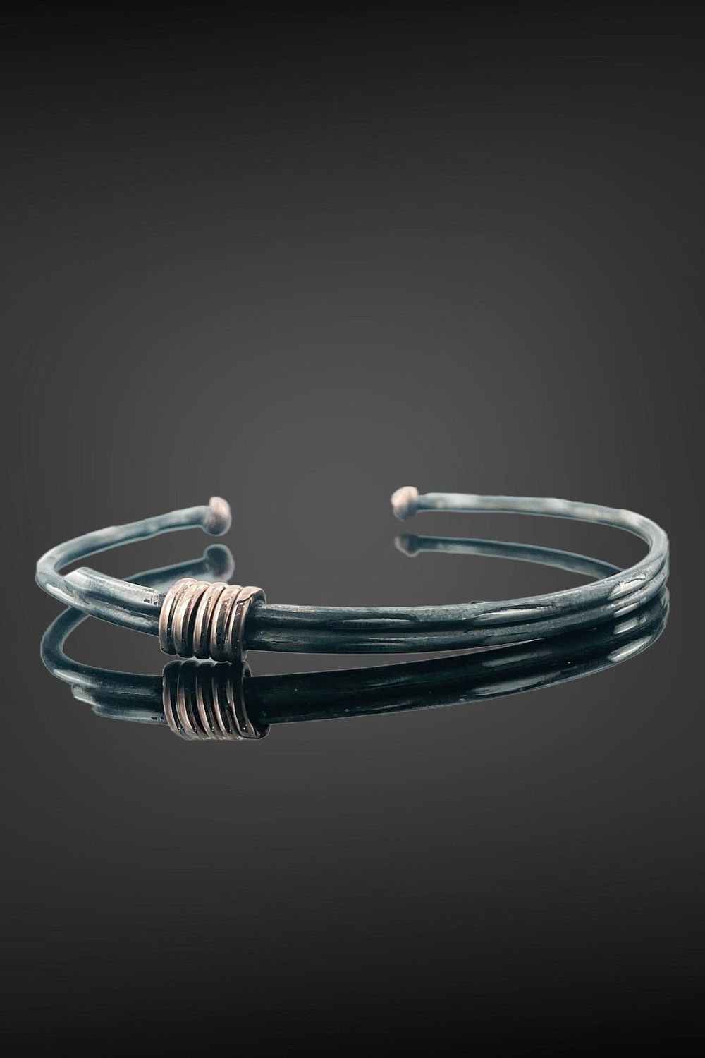 Hand Made Authentic Cuff Bracelet 925 Sterling Silver Men's Bracelet