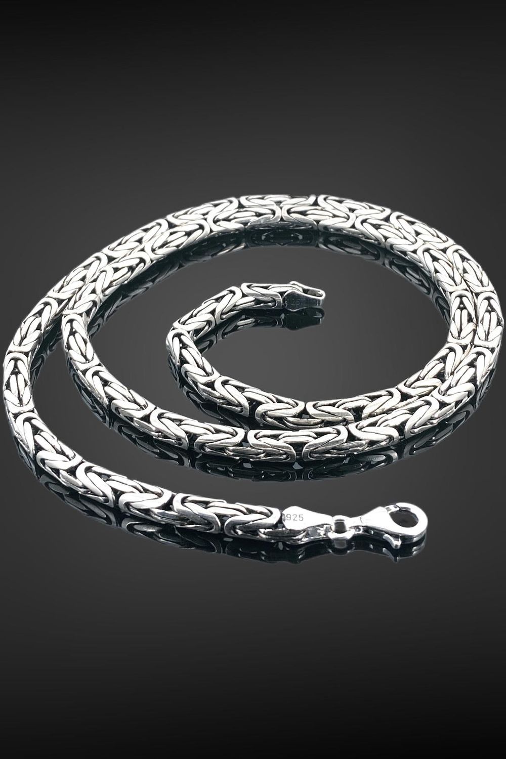King Chain 71 gr 60 cm 5 mm 925 Sterling Silver Men's Necklace