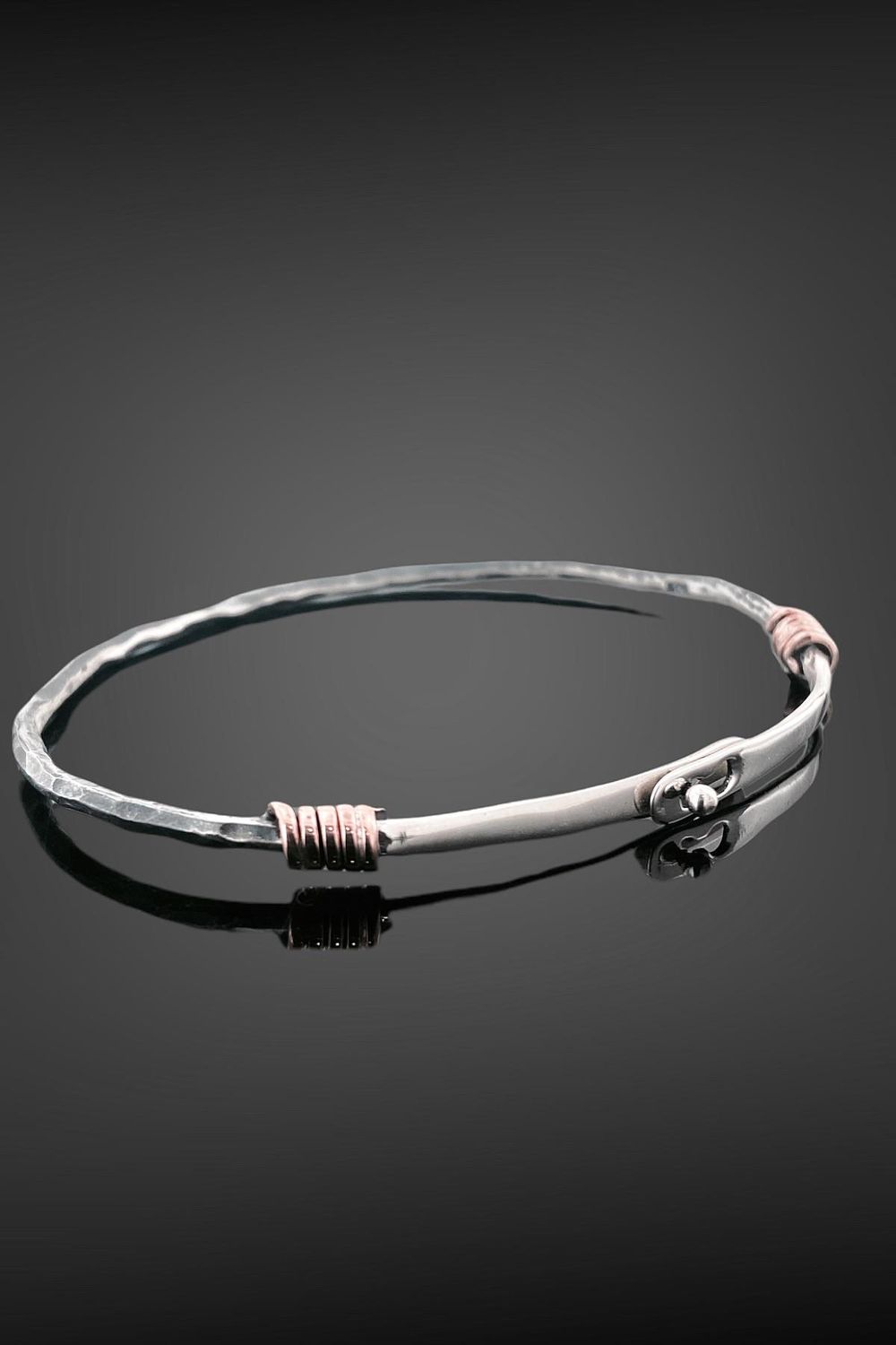 Handmade Simple Elegant Cuff Bracelet 925 Sterling Silver Men's Bracelet