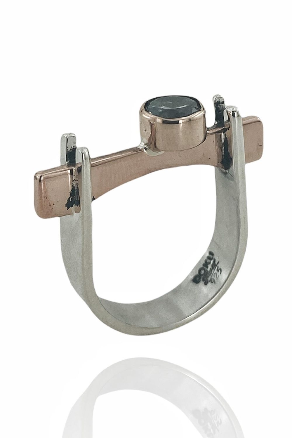 Особливий дизайн ручної роботи кольце з 925 срібла з цирконом, високоякісна ручна обробка, доступні розміри 12-20