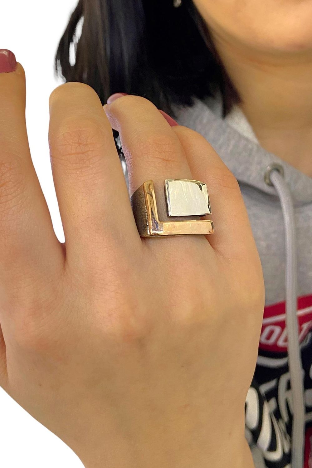 Аутентичне 925 срібне кільце ручної роботи, без каменів, вага 10,50 г, розміри 12-20, висока якість виготовлення